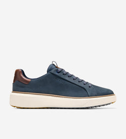 Men's GrandPrø Topspin Golf Shoes-Navy Blazer-New Caramel-Ivory