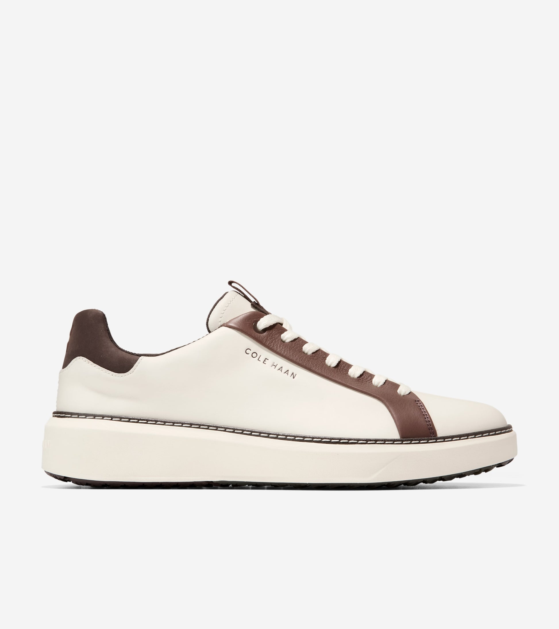 Men's GrandPrø Topspin Golf Shoes-Ivory-Chestnut