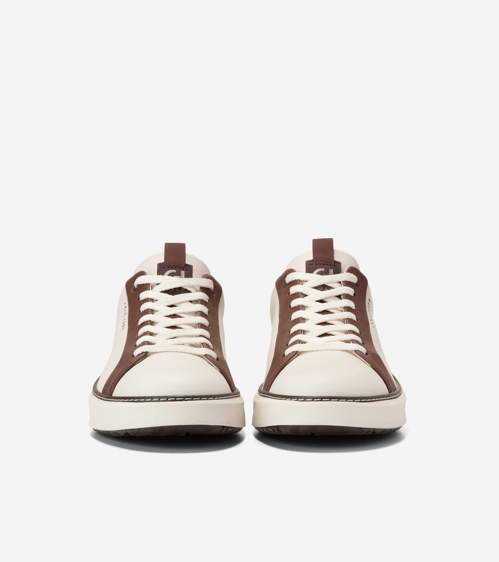 Men's GrandPrø Topspin Golf Shoes-Ivory-Chestnut