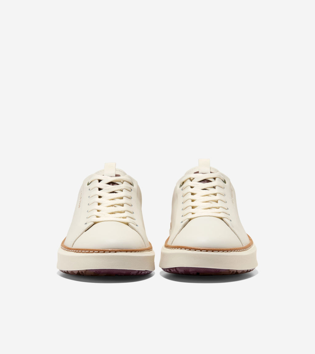 Women's GrandPrø Topspin Golf Shoes-Ivory-Bloodstone-Fondue Fudge