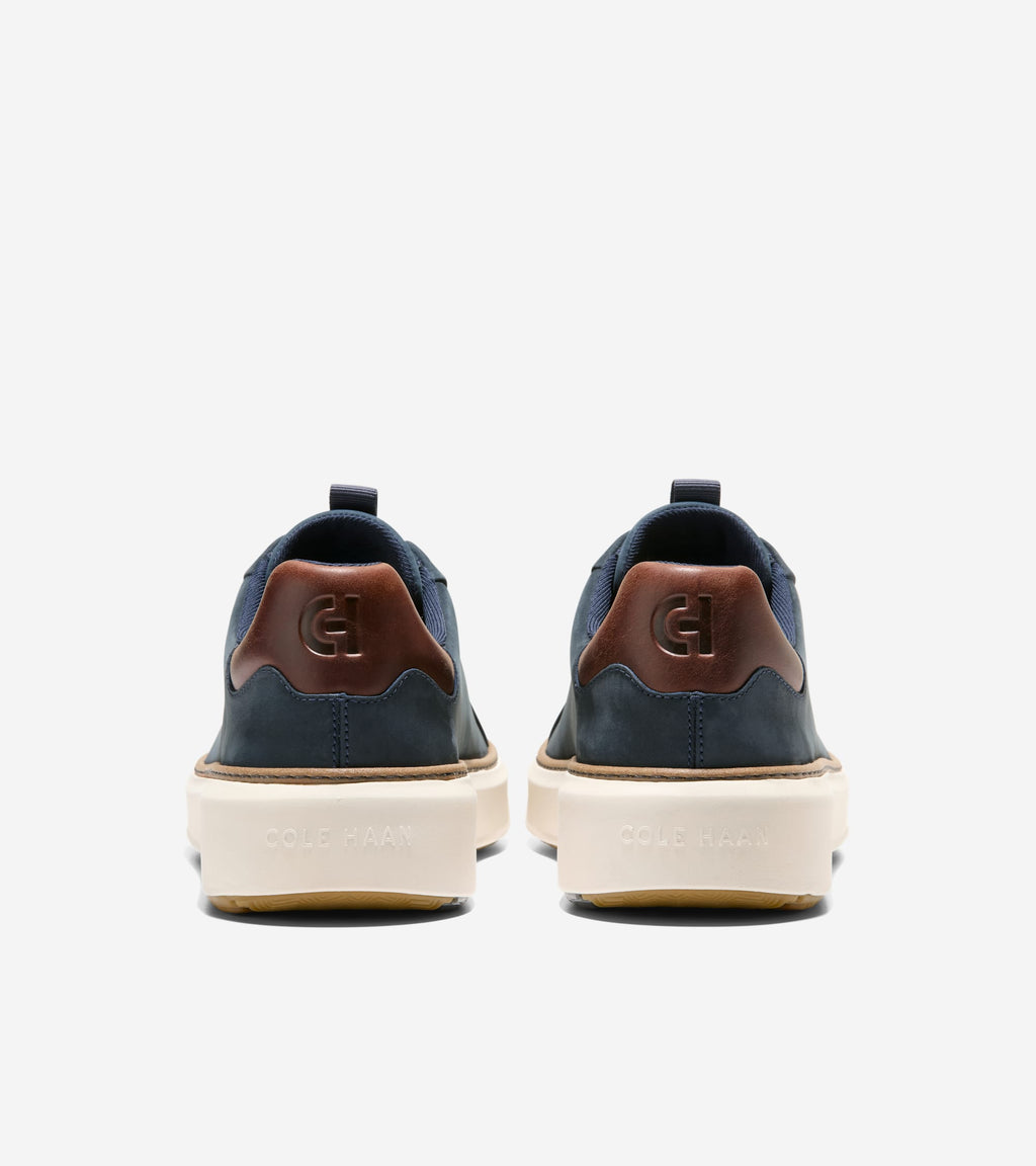 Men's GrandPrø Topspin Golf Shoes-Navy Blazer-New Caramel-Ivory
