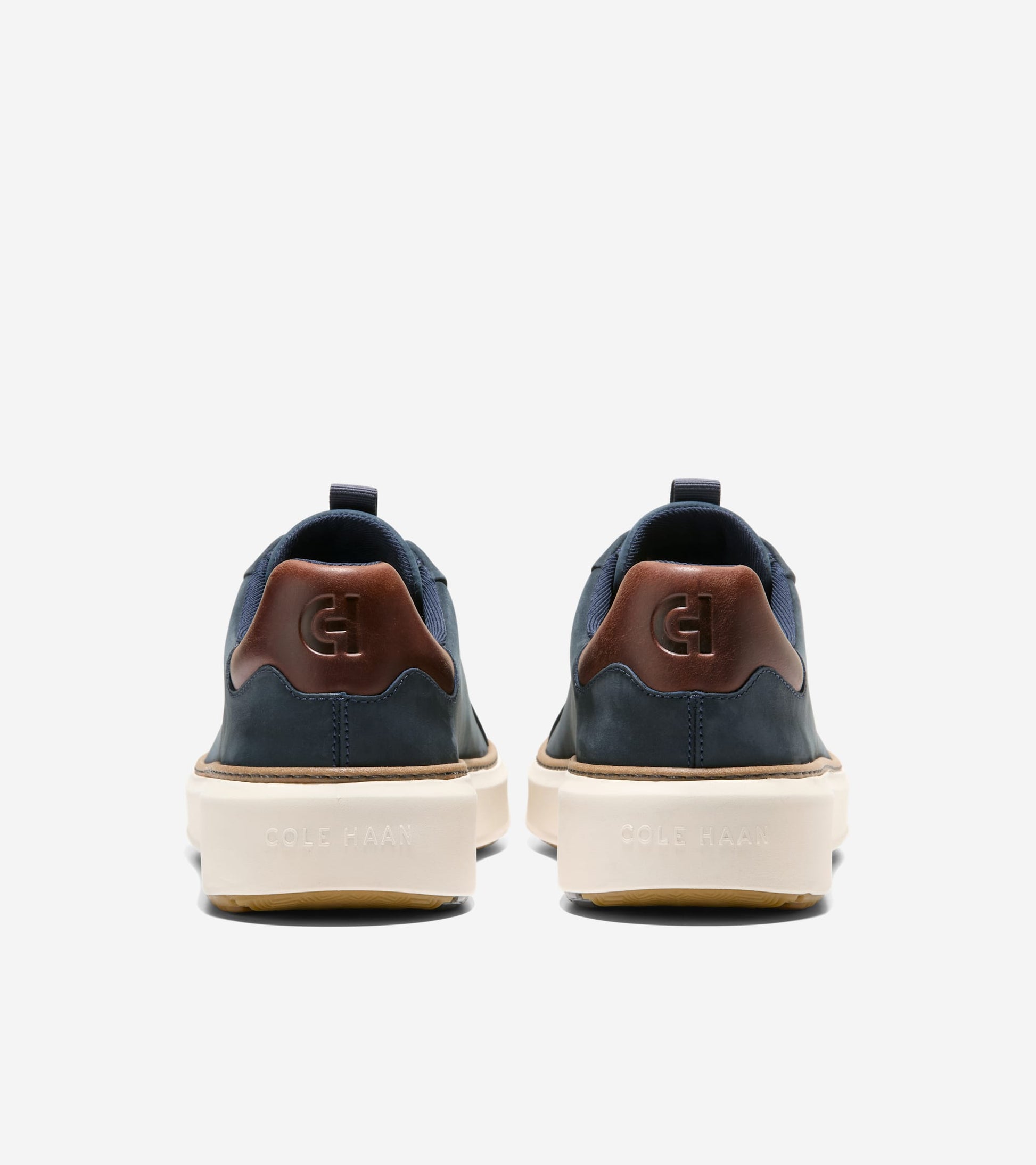 Men's GrandPrø Topspin Golf Shoes-Navy Blazer-New Caramel-Ivory