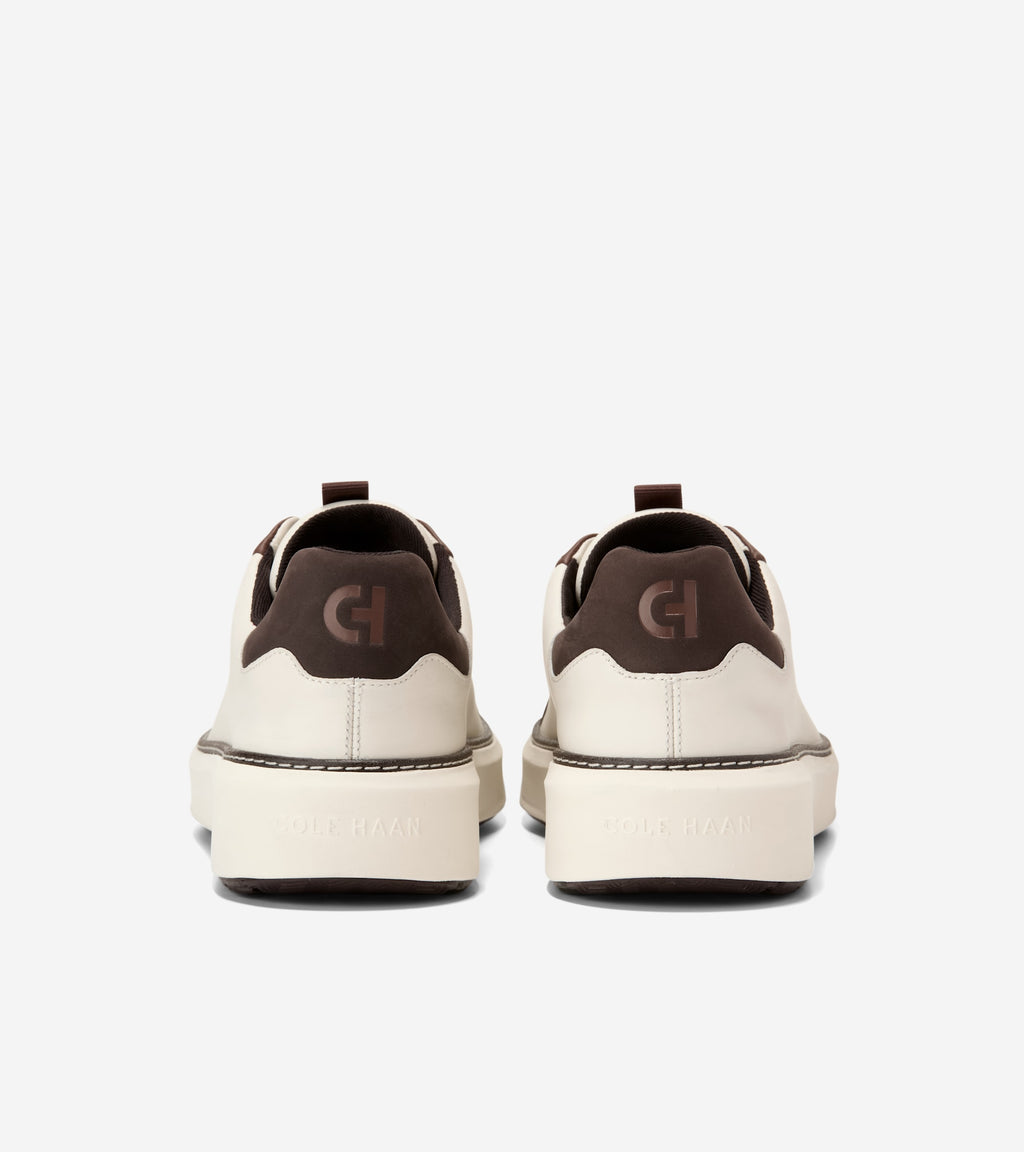 Men's GrandPrø Topspin Golf Shoes-Ivory-Chestnut