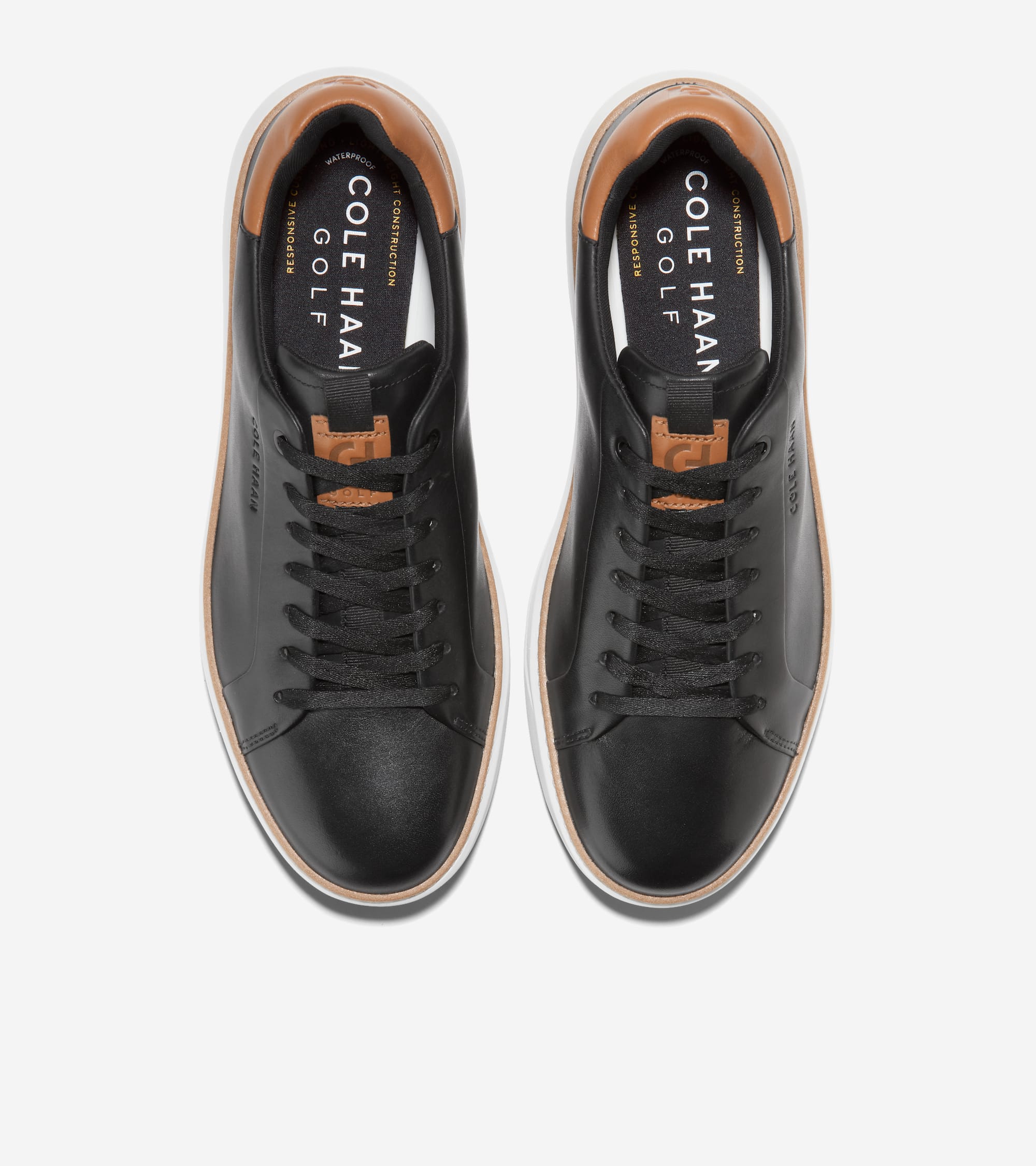 COLE HAAN ゴルフシューズ　27.0 Men's GrandPrø Topspin Waterproof Golf Shoes in Black | Cole Haan