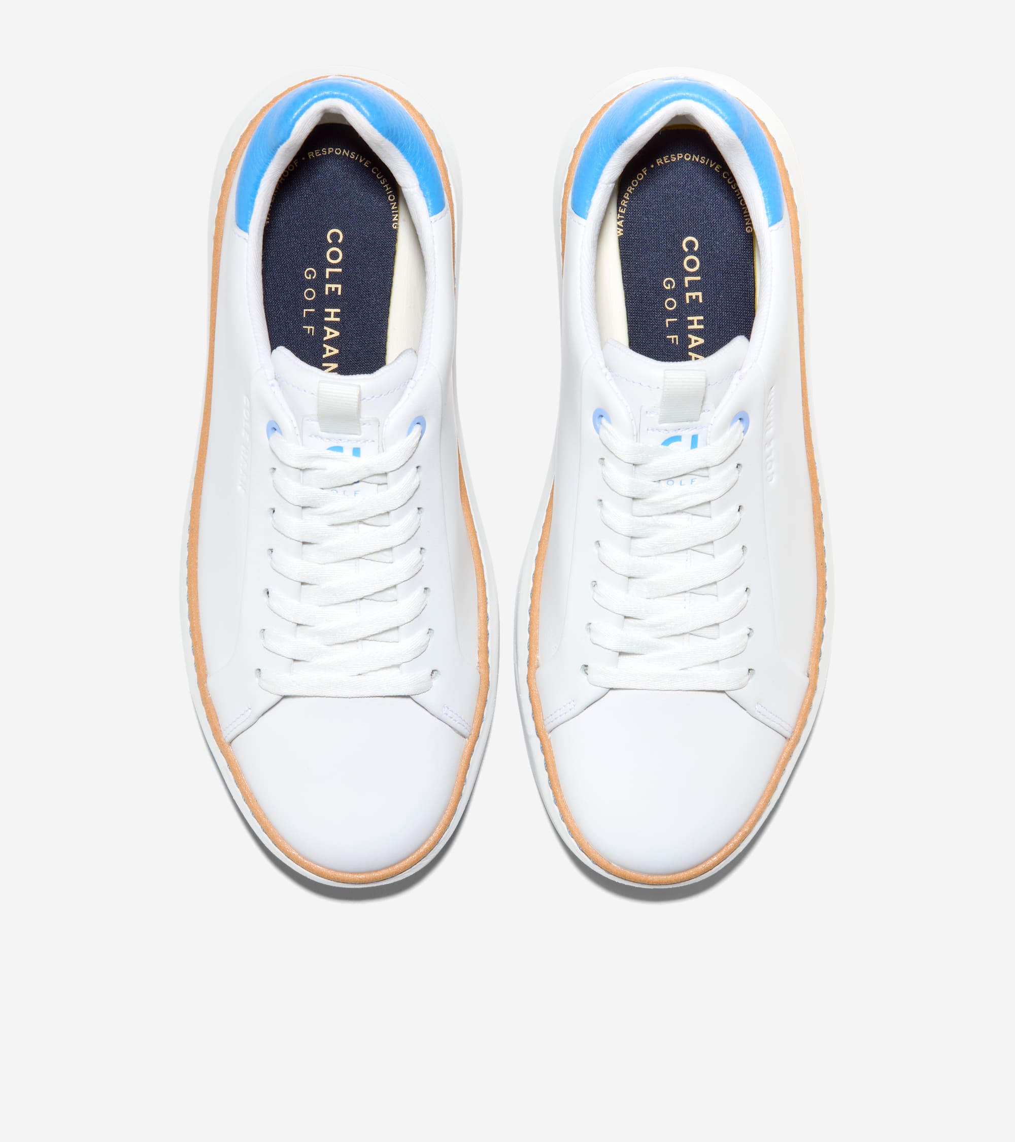 Women's GrandPrø Topspin Waterproof Golf Shoes in White | Cole Haan