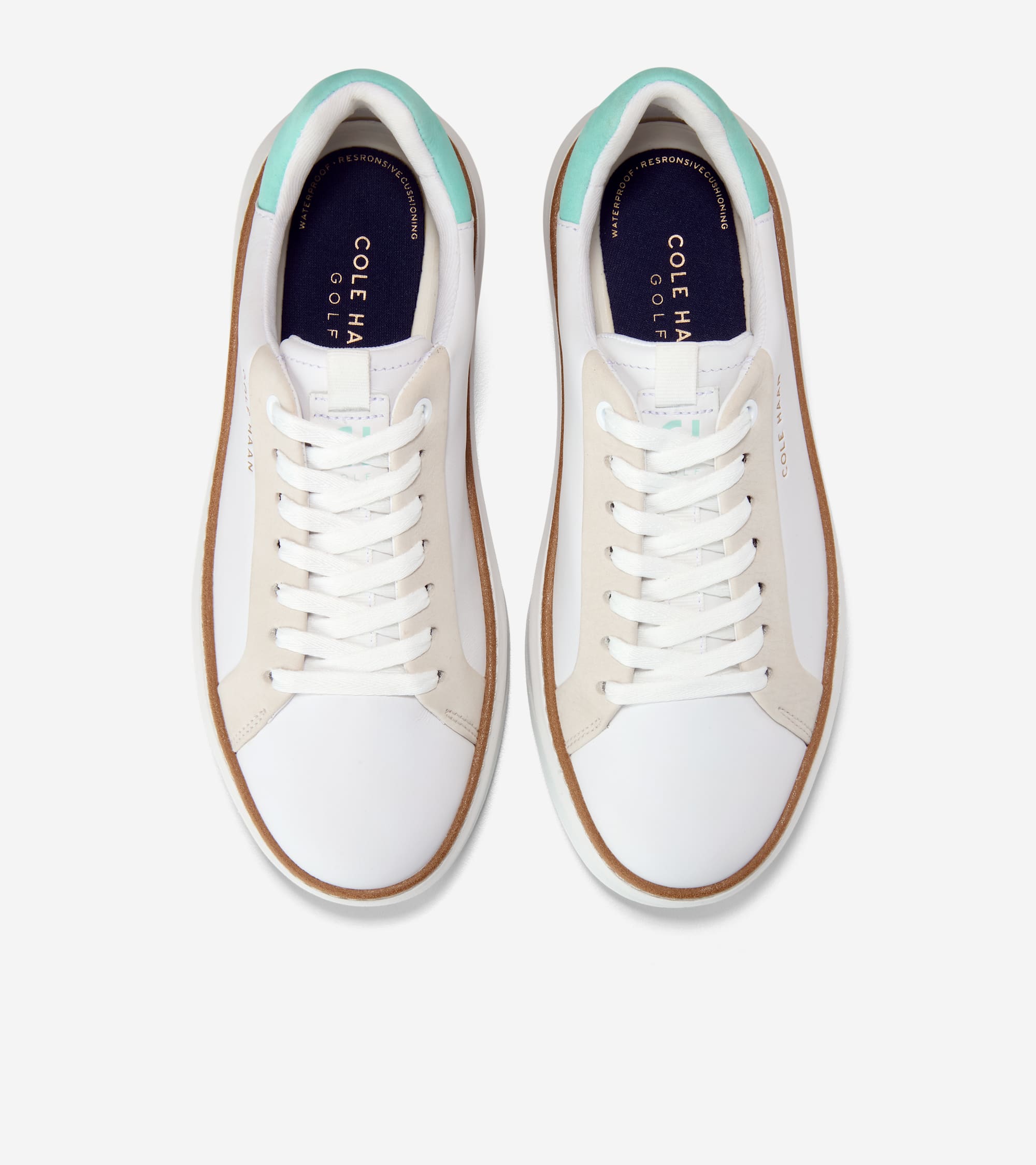 Women's GrandPrø Topspin Waterproof Golf Shoes in White | Cole Haan