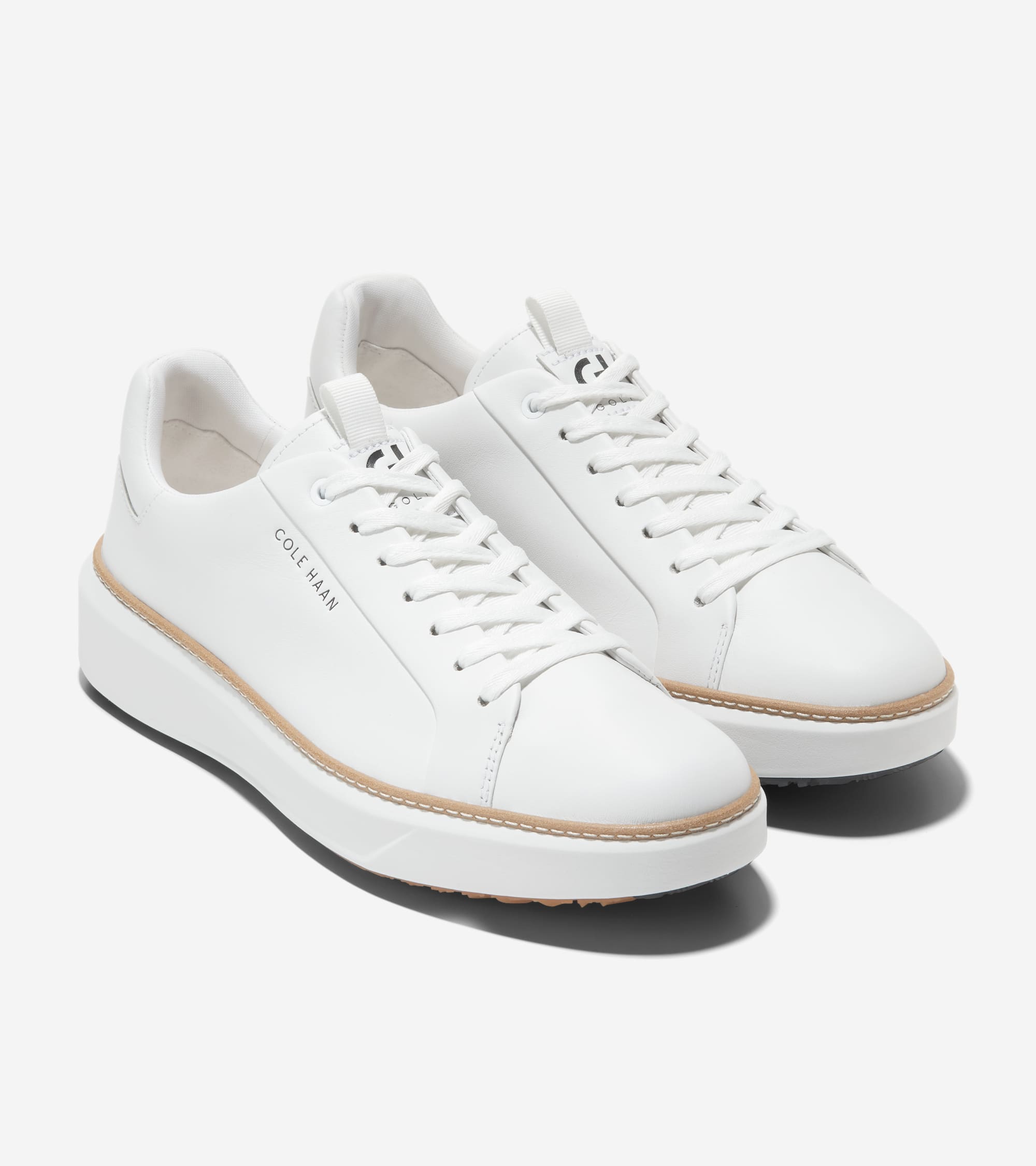 Men's GrandPrø Topspin Waterproof Golf Shoes in White | Cole Haan