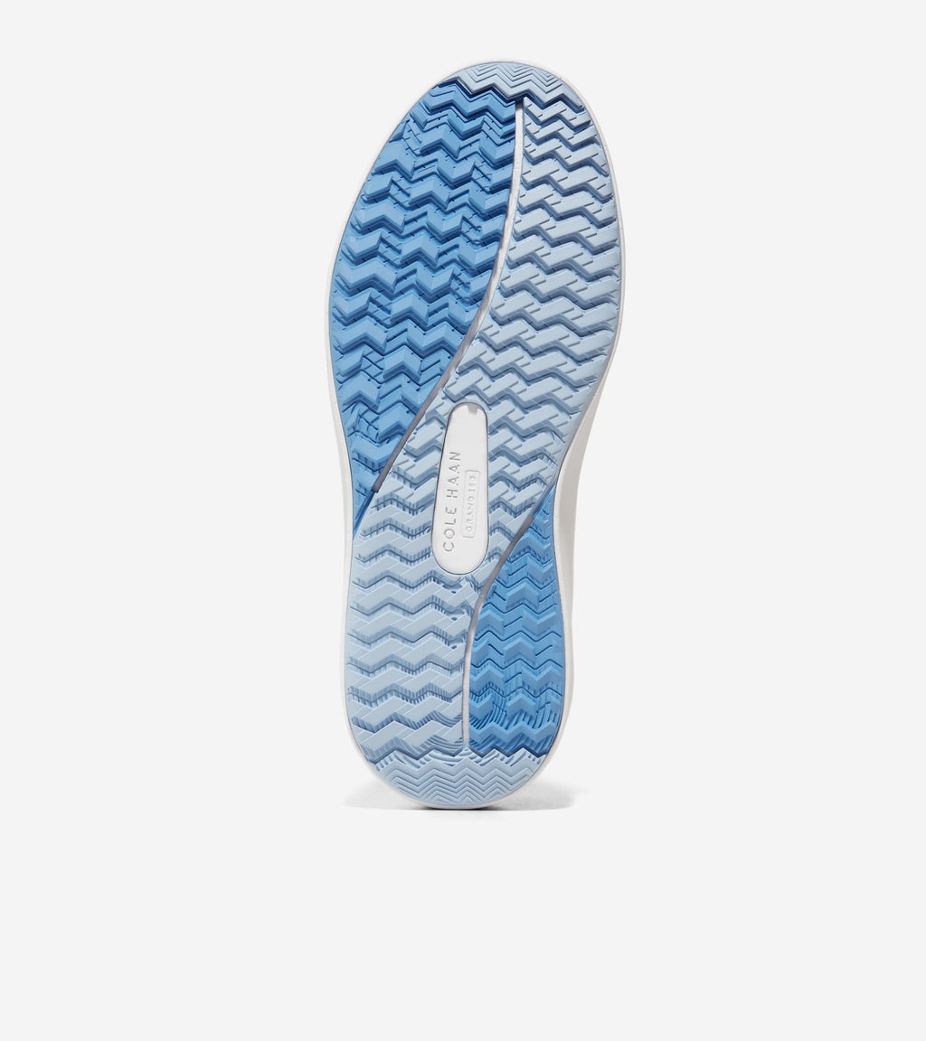 Women's GrandPrø Topspin Waterproof Golf Shoes-Optic White-Heather Gray