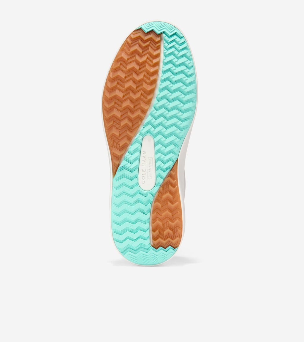 Women's GrandPrø Topspin Golf Shoes-White-Cascade-Silver Birch