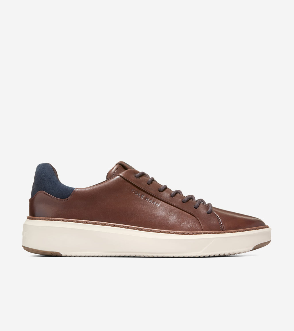 Men's GrandPrø Topspin Sneakers-Chestnut-Navy Blazer-Ivory