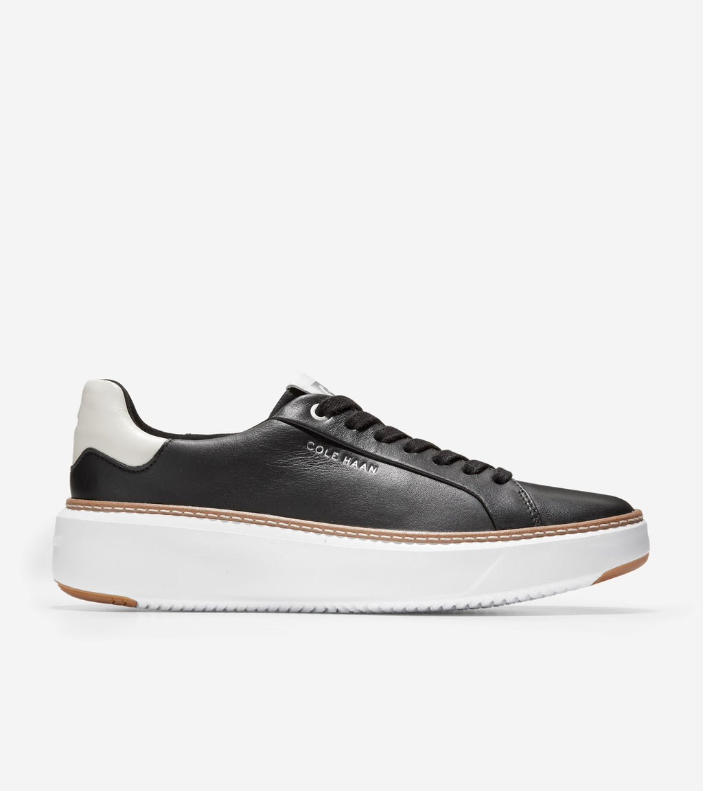Women's GrandPrø Topspin Sneakers-Black-Optic White