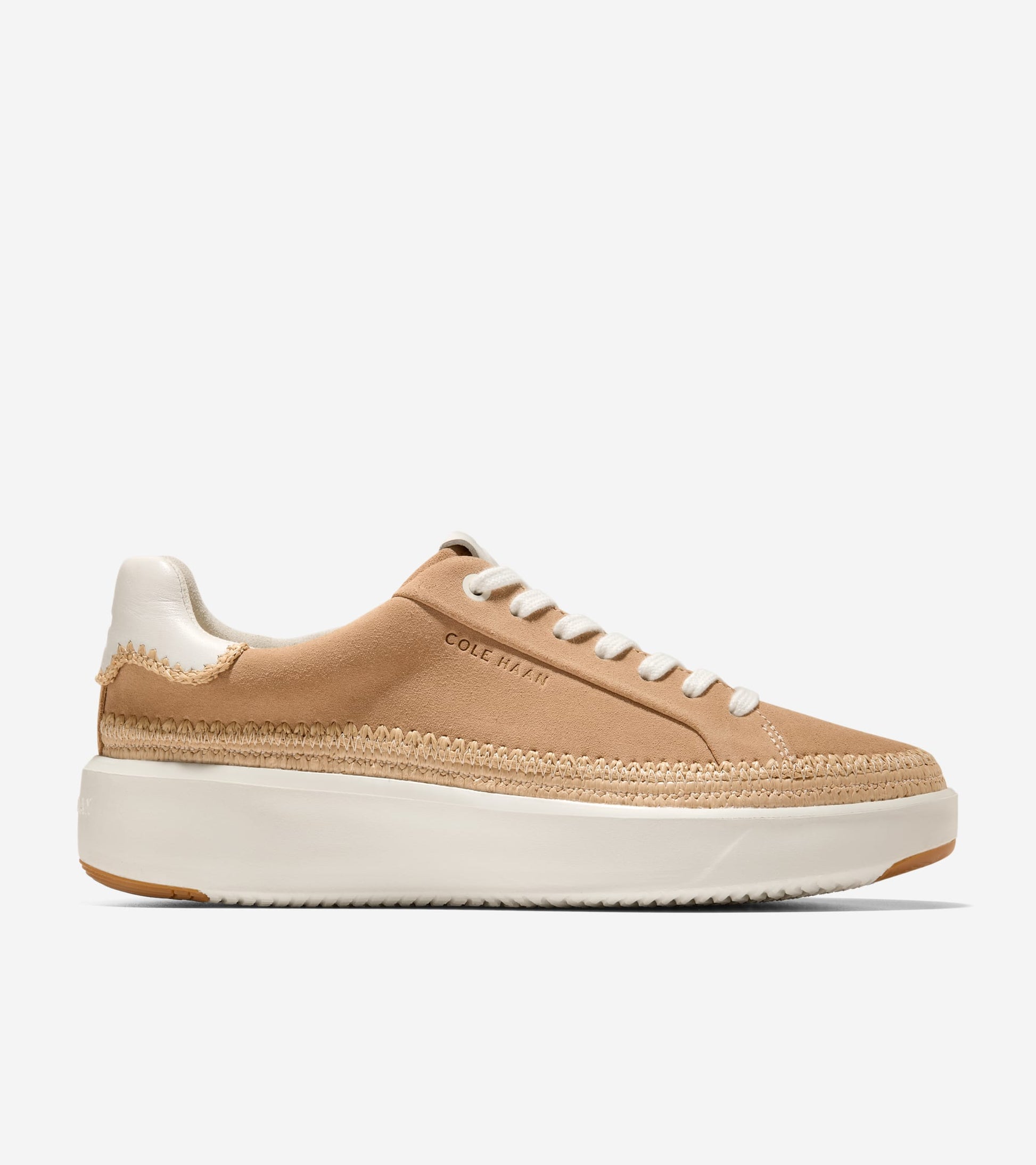 Women's GrandPrø Topspin Sneakers-Ivory-Natural Raffia