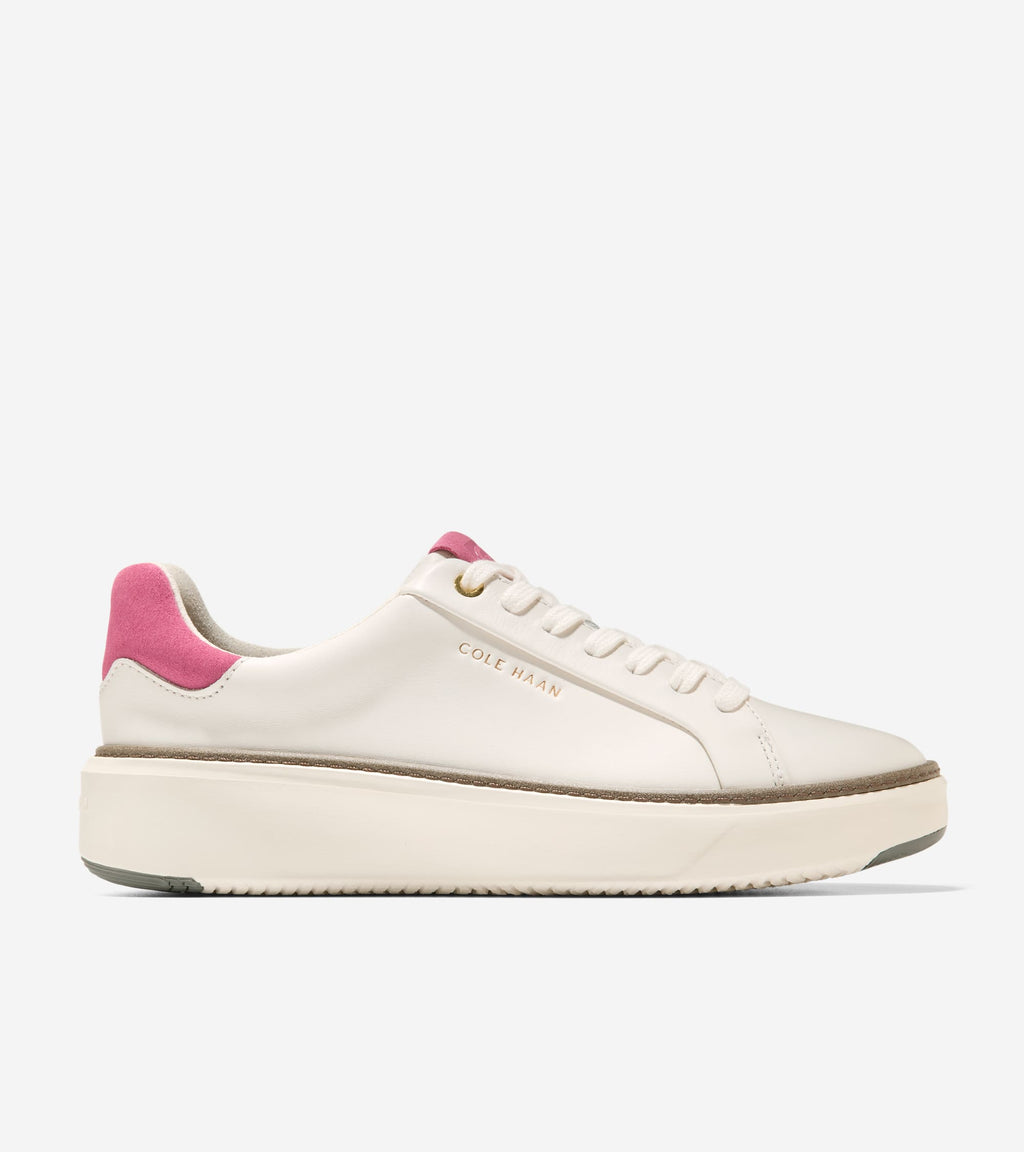 Women's GrandPrø Topspin Sneakers-Ivory-Rose Wine