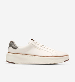 Women's GrandPrø Topspin Sneakers-Ivory-Neutral Plaid