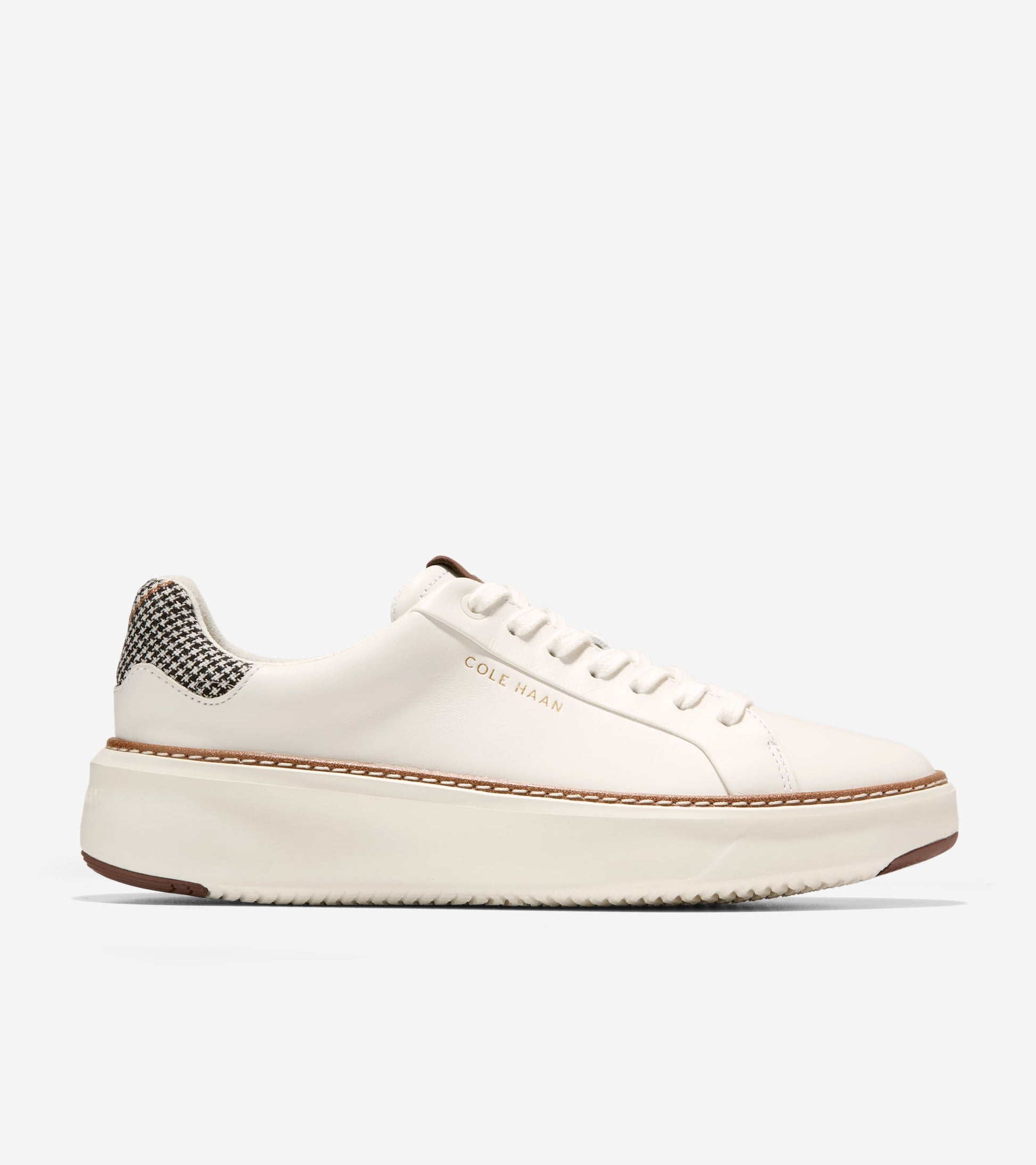 Women's GrandPrø Topspin Sneakers-Ivory-Neutral Plaid