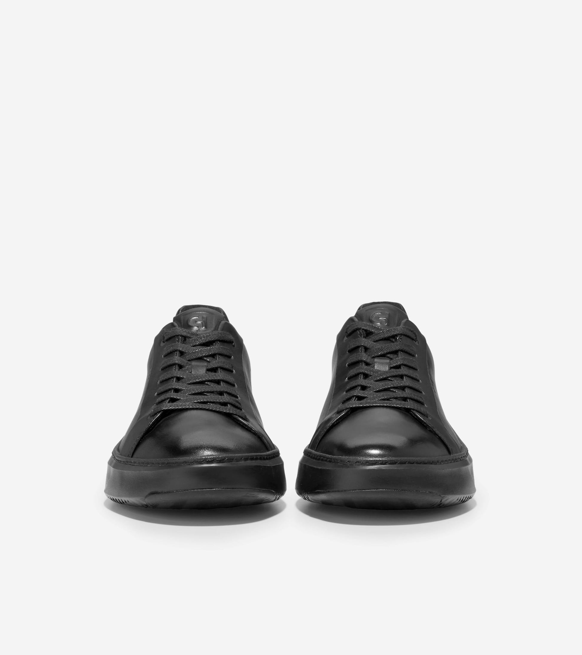 Men's GrandPrø Topspin Sneakers-Black Leather-Black