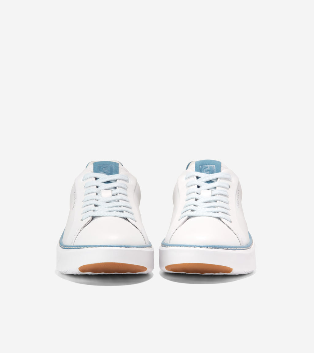 Women's GrandPrø Topspin Sneakers-White-Provincial Blue