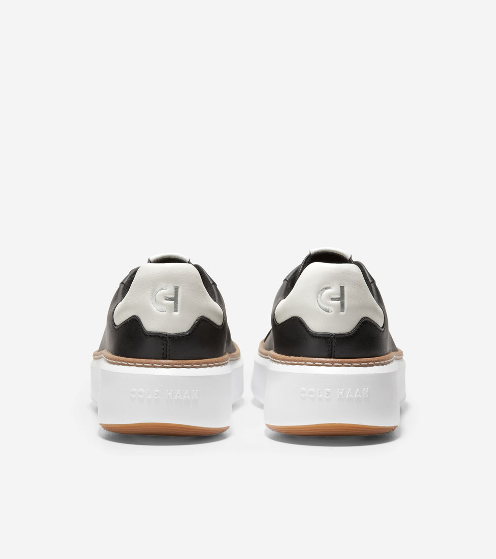 Women's GrandPrø Topspin Sneakers-Black-Optic White