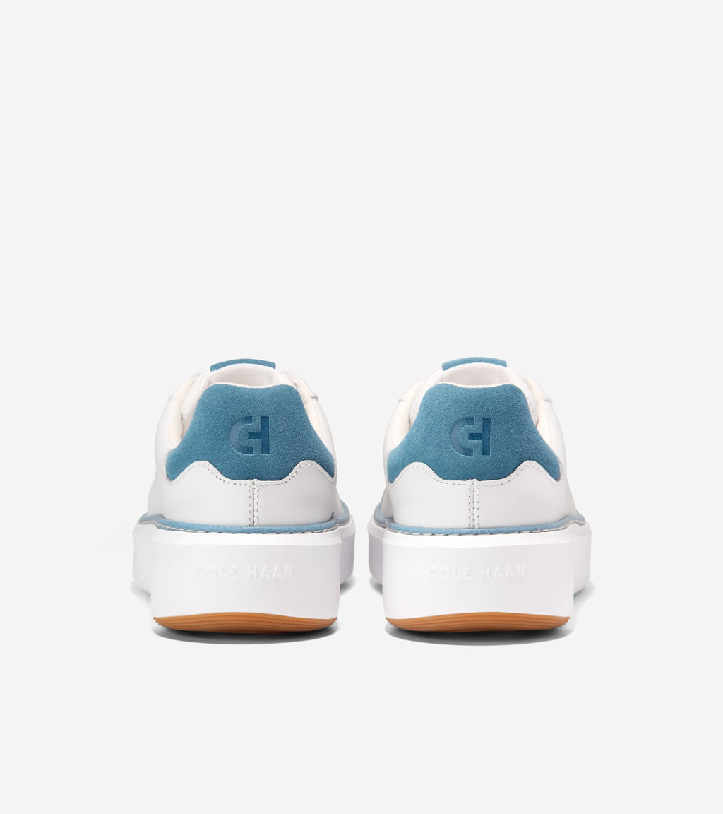 Women's GrandPrø Topspin Sneakers-White-Provincial Blue