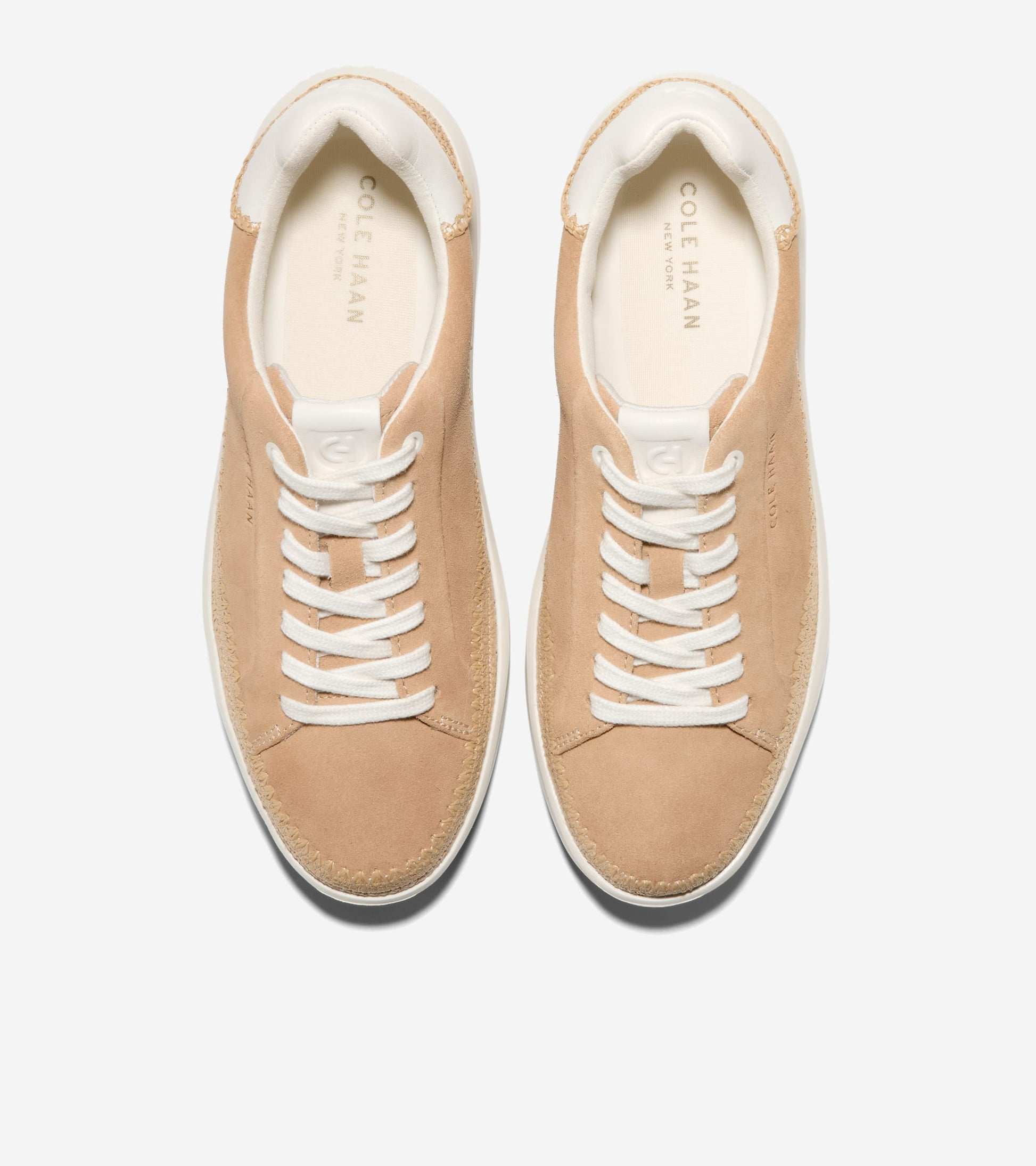 Women's GrandPrø Topspin Sneakers-Ivory-Natural Raffia
