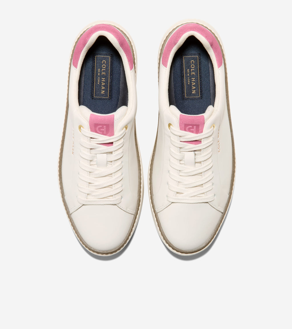 Women's GrandPrø Topspin Sneakers-Ivory-Rose Wine