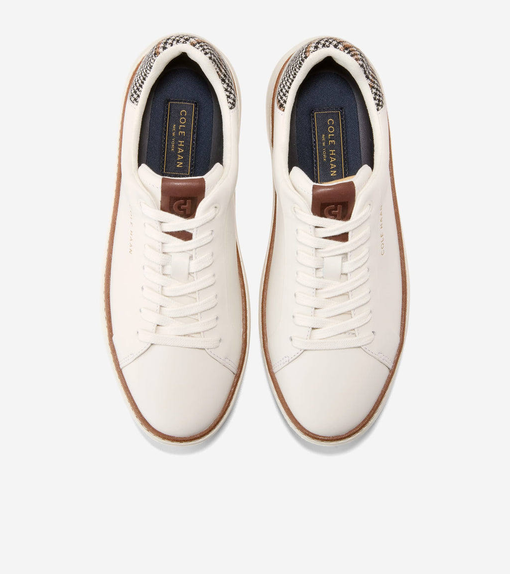 Women's GrandPrø Topspin Sneakers-Ivory-Neutral Plaid