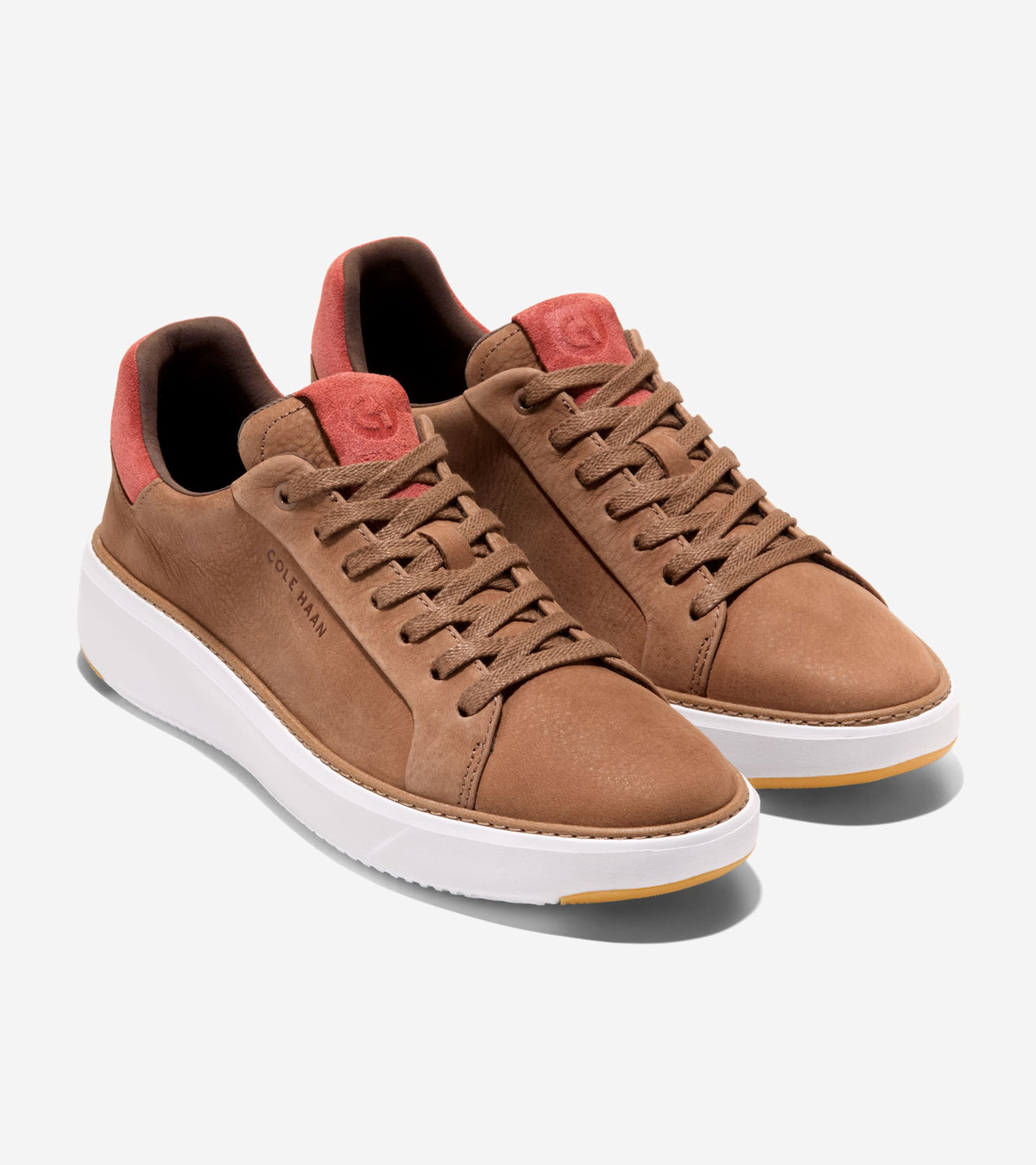 Men\'s COLE HAAN GrandPro Topspin Sneakers in Red/White/Beige Sz 12 M EUC Cole Haan Men main image 2
