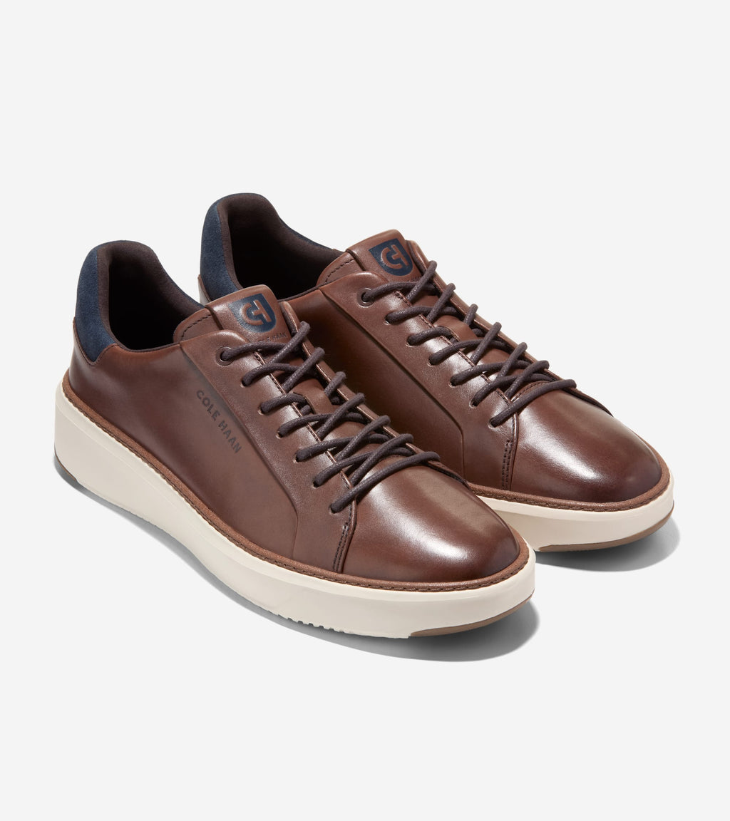 Men's GrandPrø Topspin Sneakers-Chestnut-Navy Blazer-Ivory