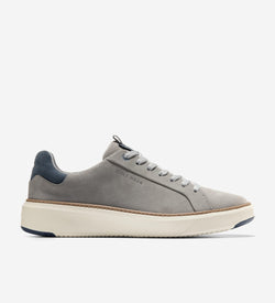 Men's GrandPrø Topspin Sneakers-Steel Gray-Navy Blazer-Ivory