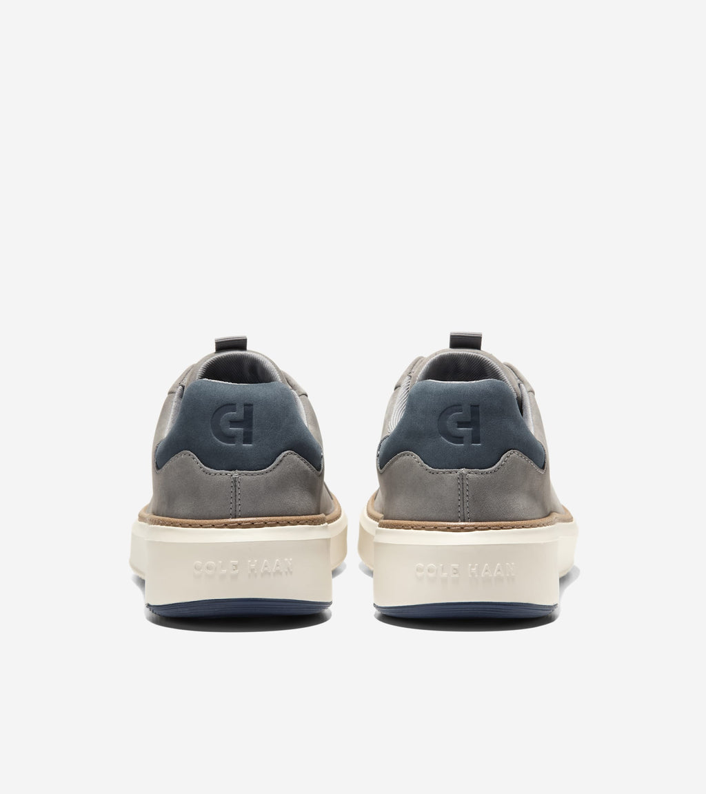 Men's GrandPrø Topspin Sneakers-Steel Gray-Navy Blazer-Ivory