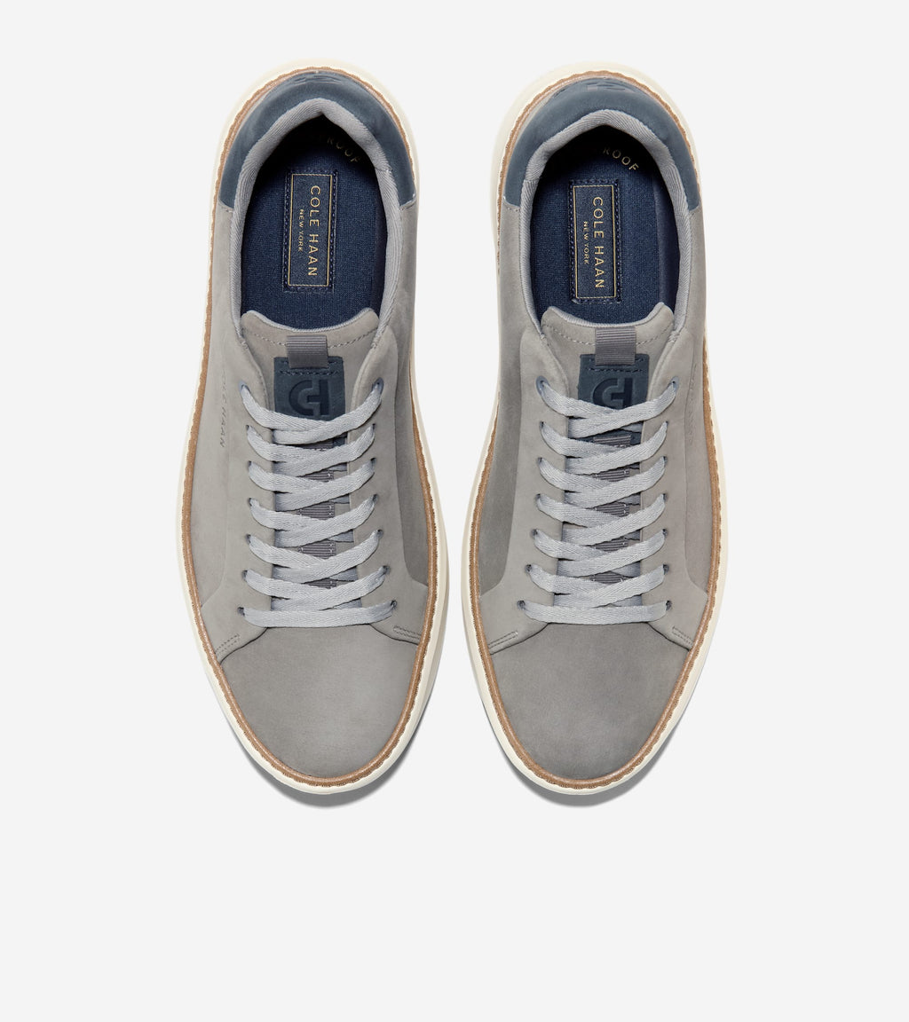 Men's GrandPrø Topspin Sneakers-Steel Gray-Navy Blazer-Ivory