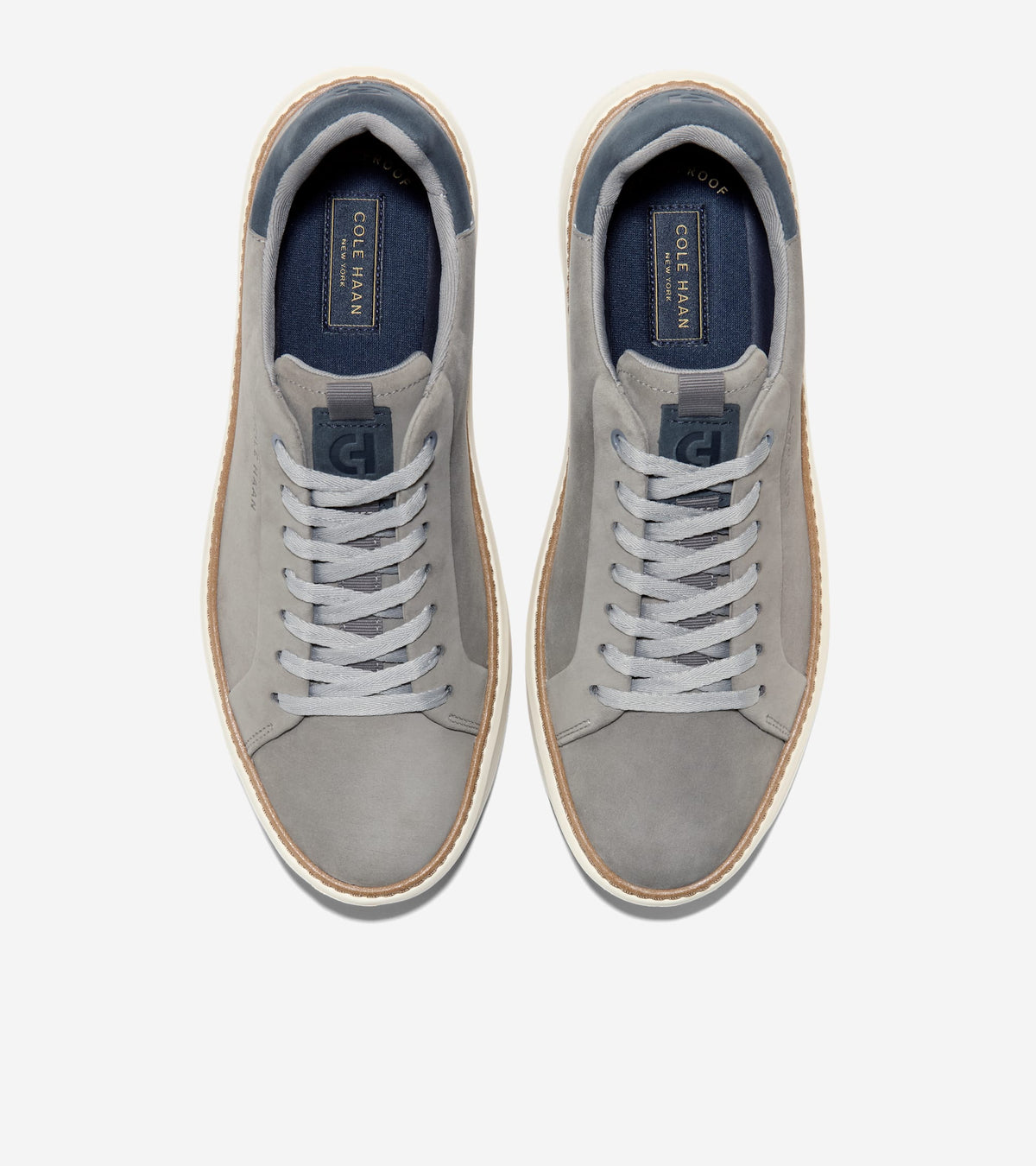 Men's GrandPrø Topspin Sneakers-Steel Gray-Navy Blazer-Ivory
