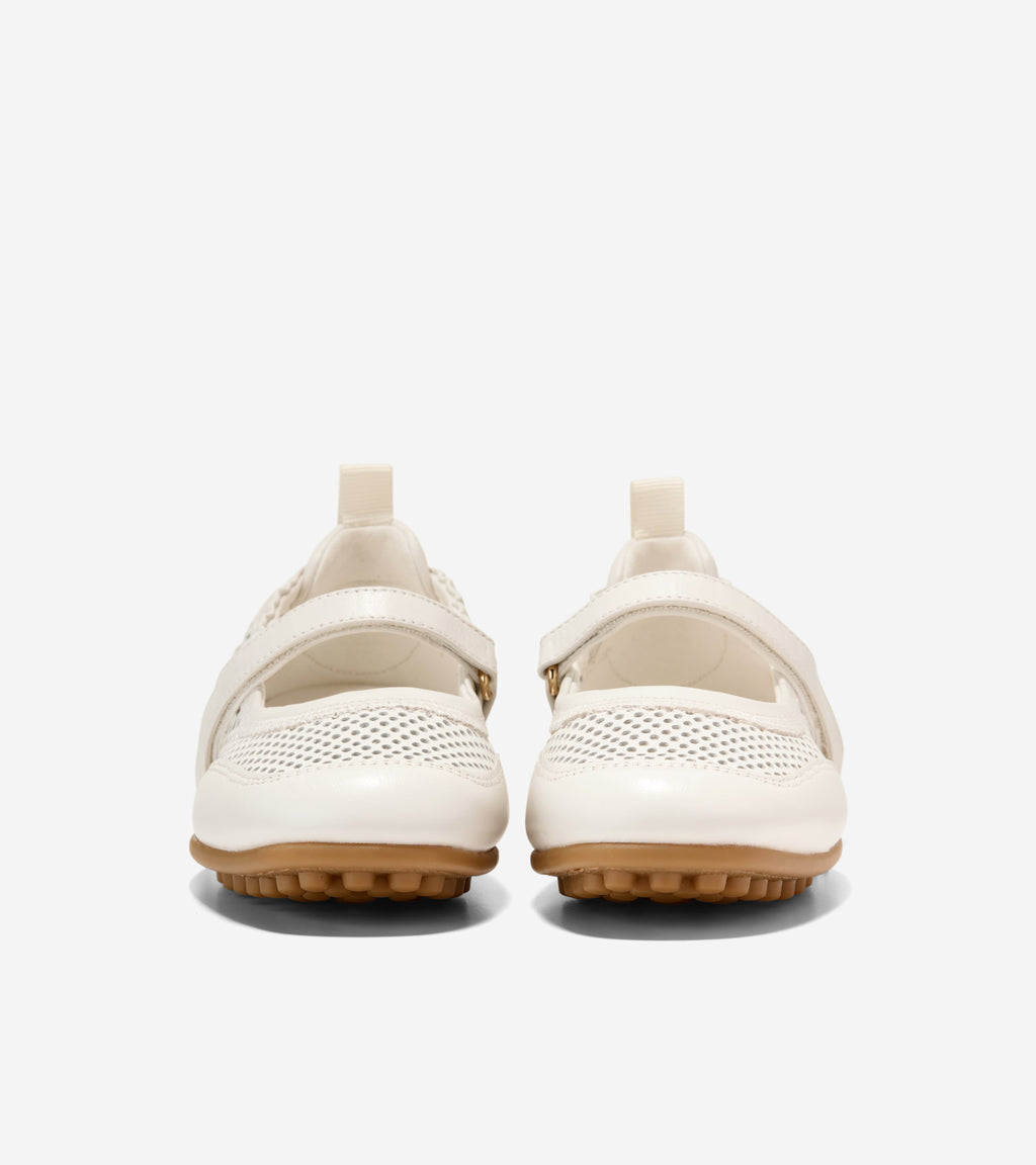 Women's GrandPrø Travina Mary Jane Ballet Flats-Powder