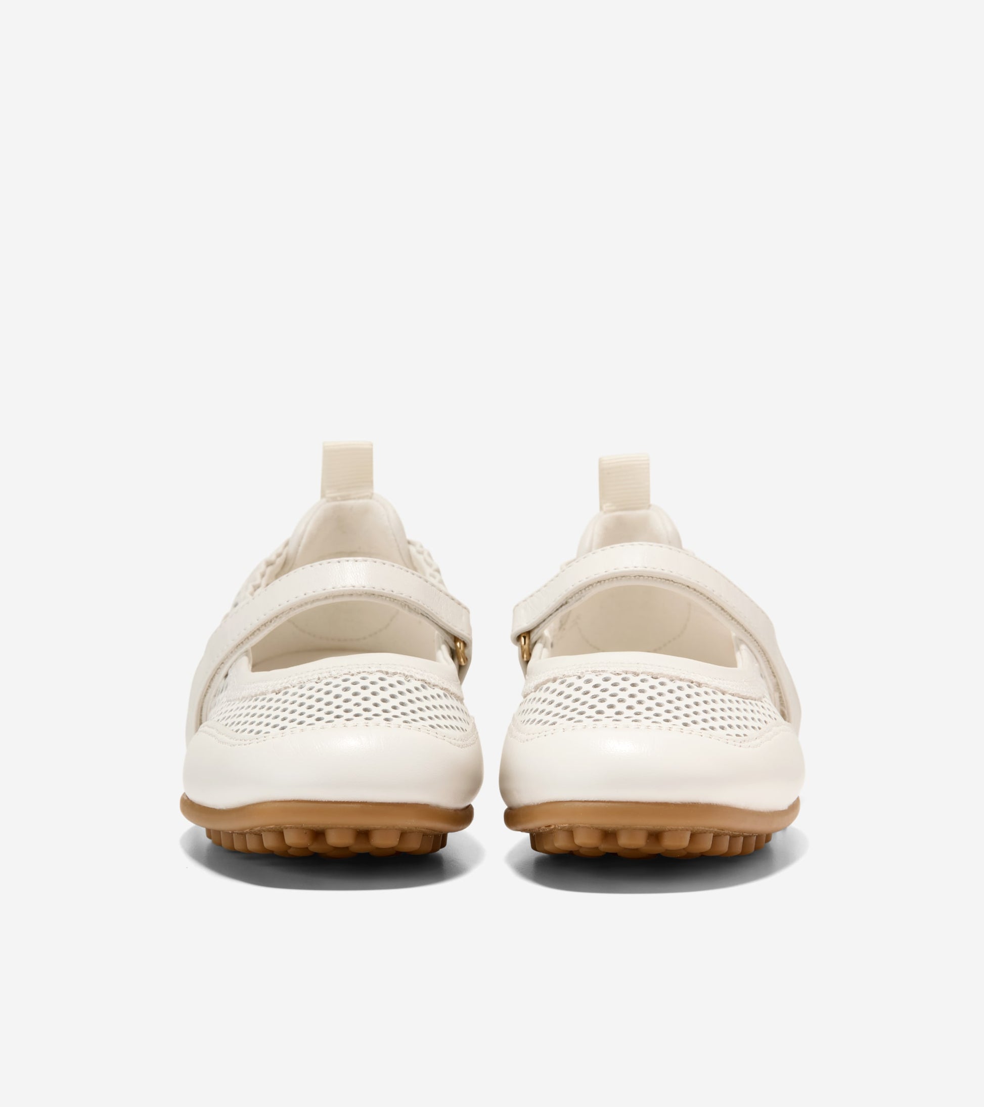Women's GrandPrø Travina Mary Jane Ballet Flats-Powder