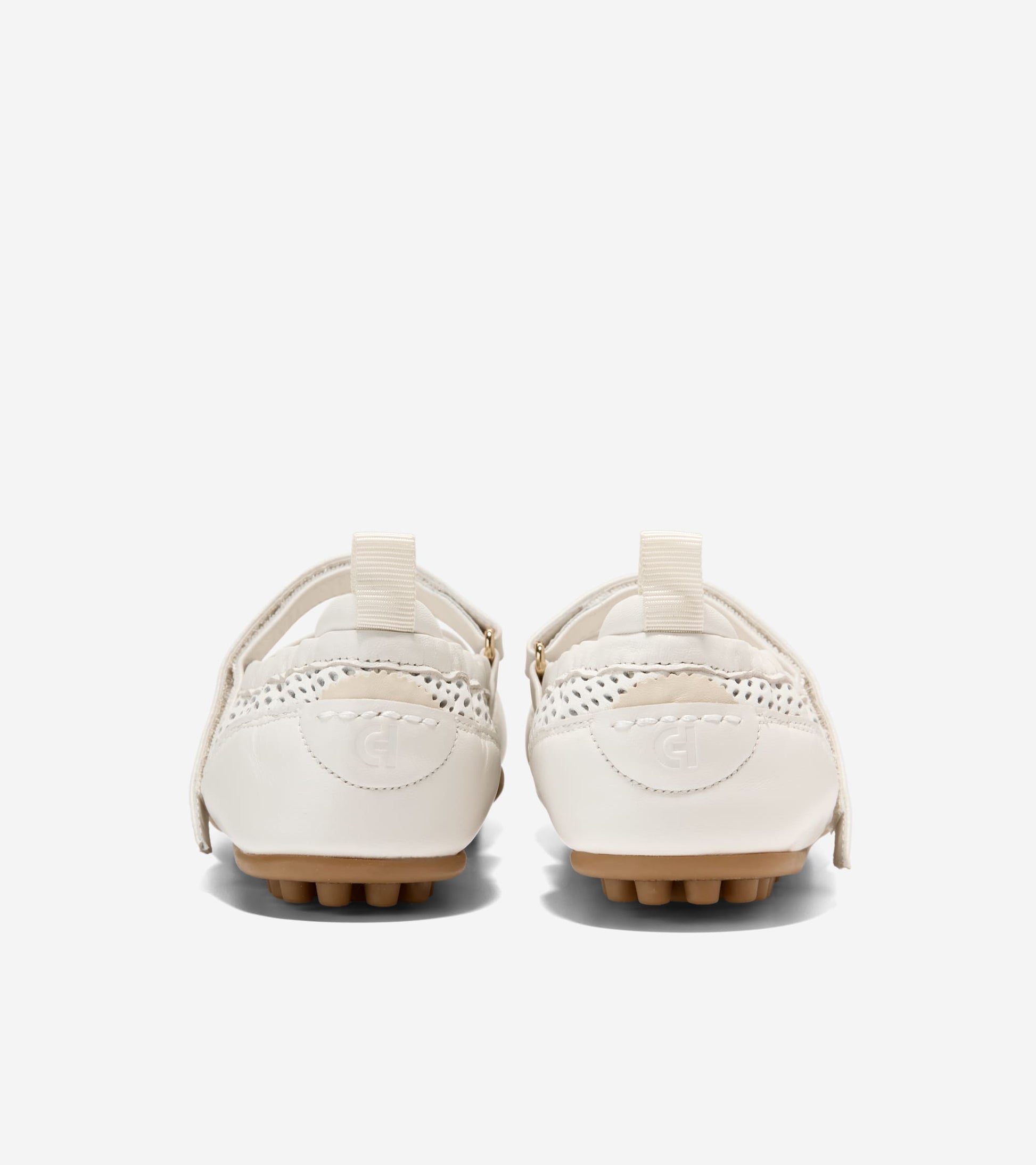Women's GrandPrø Travina Mary Jane Ballet Flats-Powder