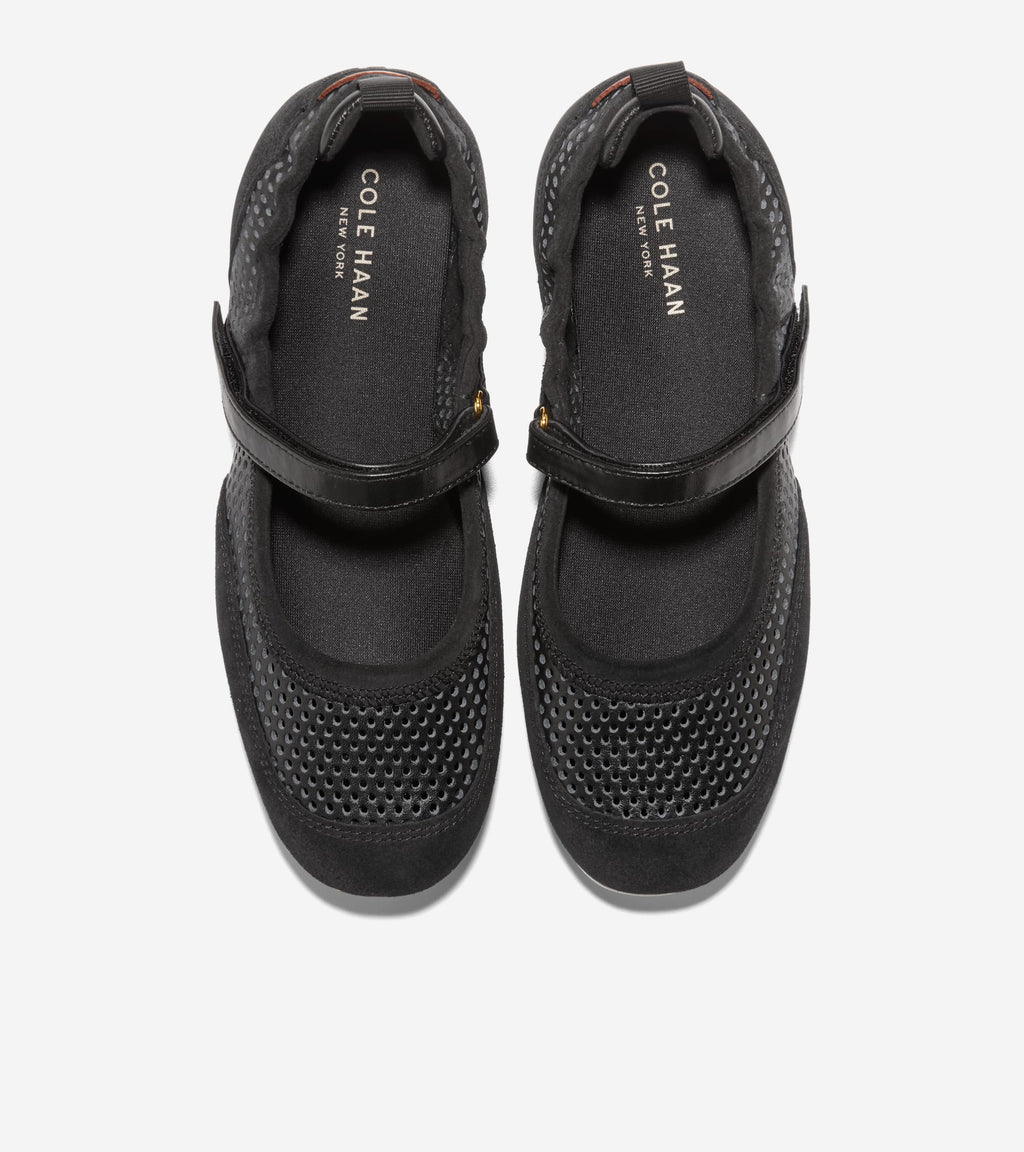 Women's GrandPrø Travina Mary Jane Ballet Flats-Black