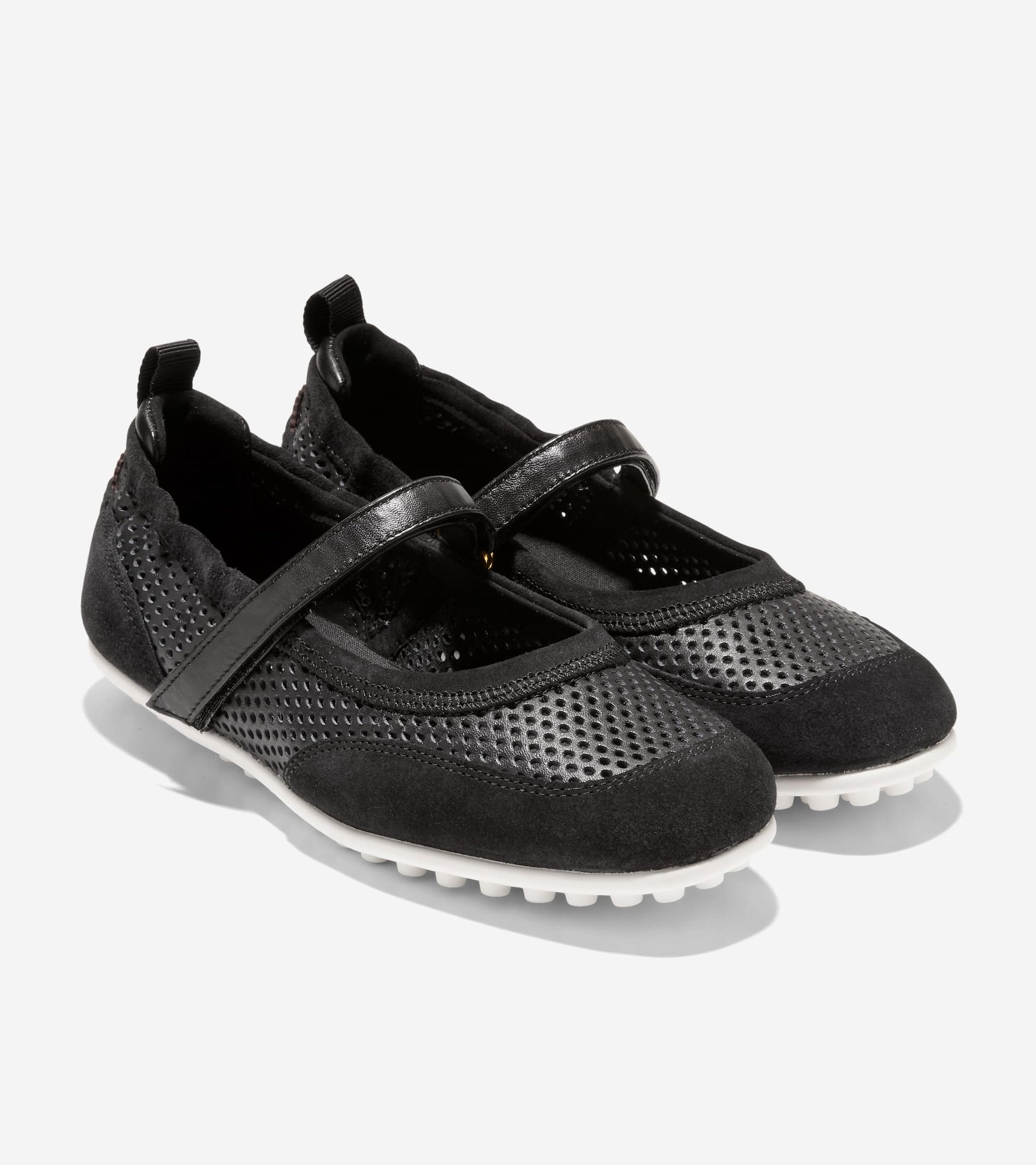 Women's GrandPrø Travina Mary Jane Ballet Flats-Black
