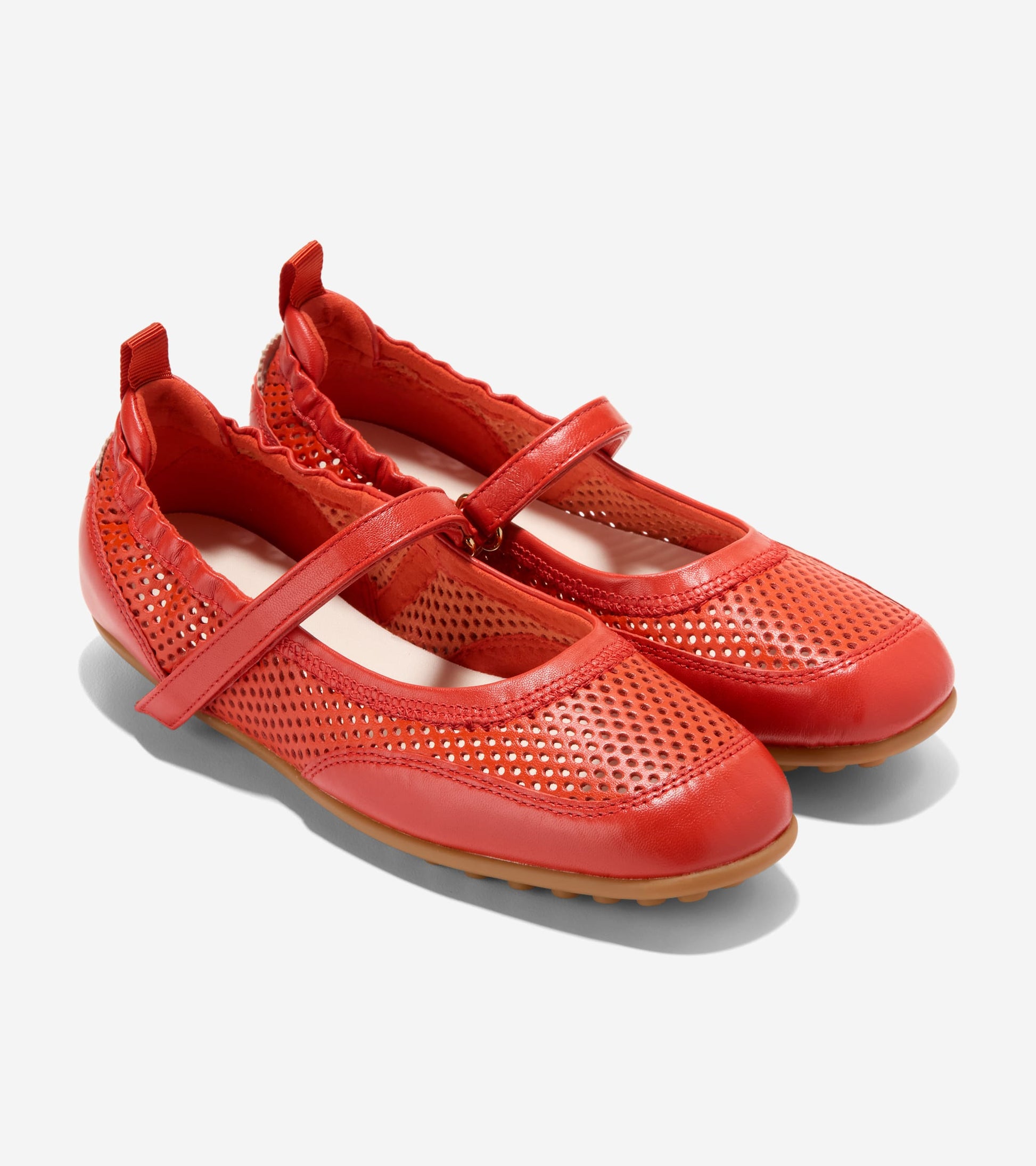 Women's GrandPrø Travina Mary Jane Ballet Flats-Summer Fig
