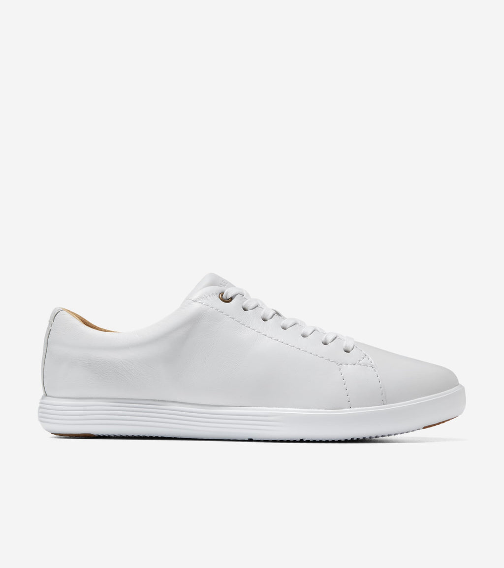 Women's Grand Crosscourt Sneakers-Optic White Leather