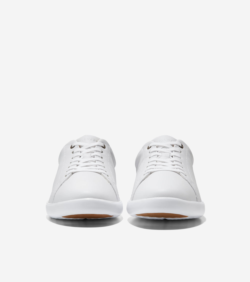 Women's Grand Crosscourt Sneakers-Optic White Leather