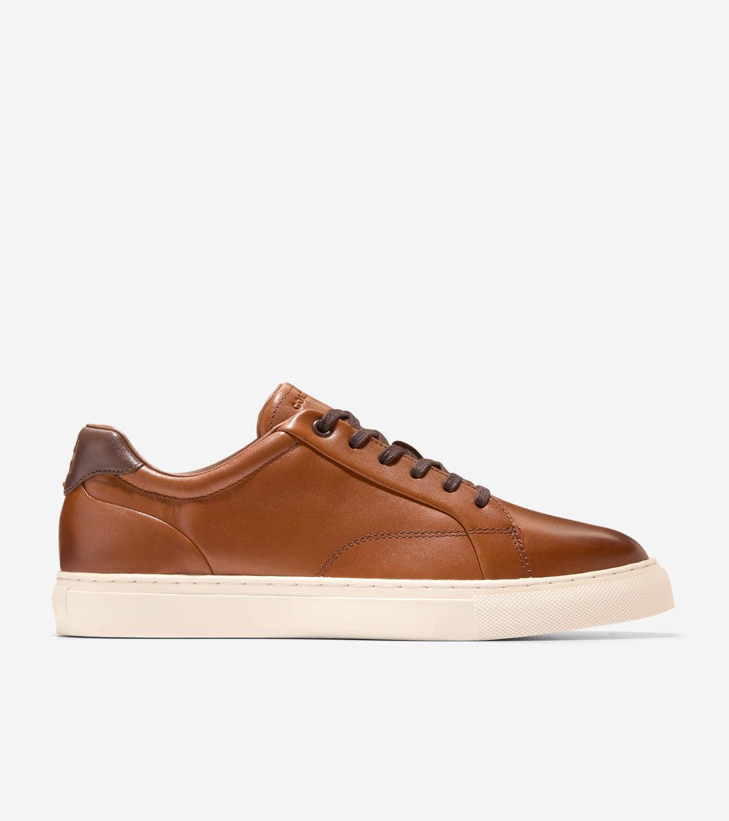 Men's Grand Kittery Court Sneakers-British Tan-Ivory