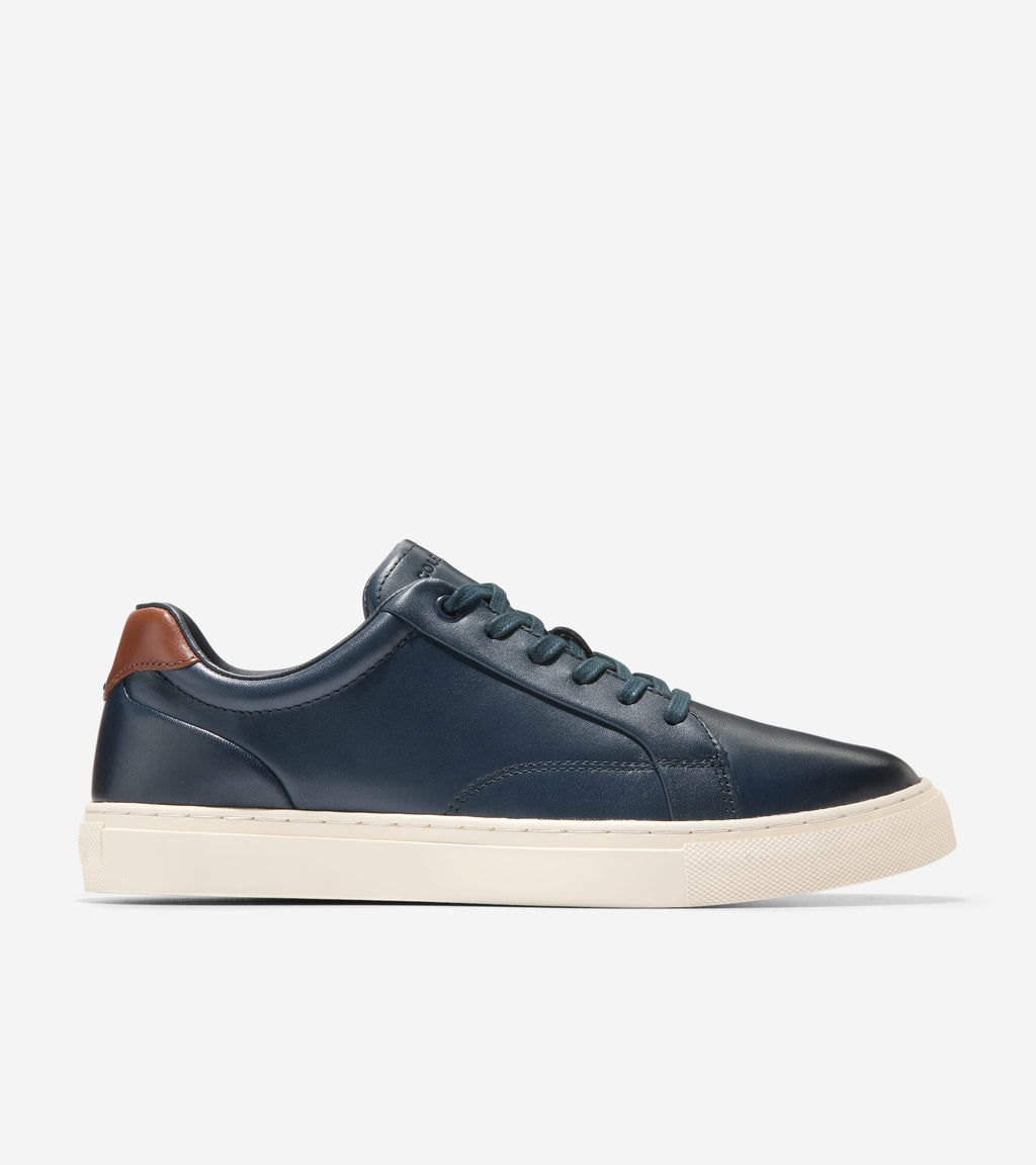 Men's Grand Kittery Court Sneakers-Blueberry-British Tan-Ivory