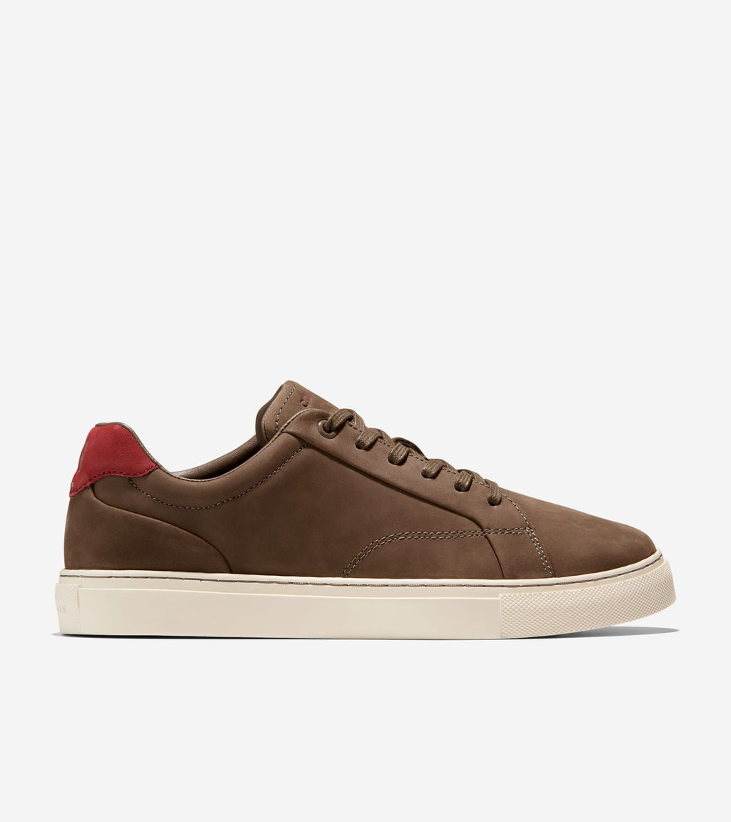 Men's Grand Kittery Court Sneakers-Truffle-Syrah-Ivory