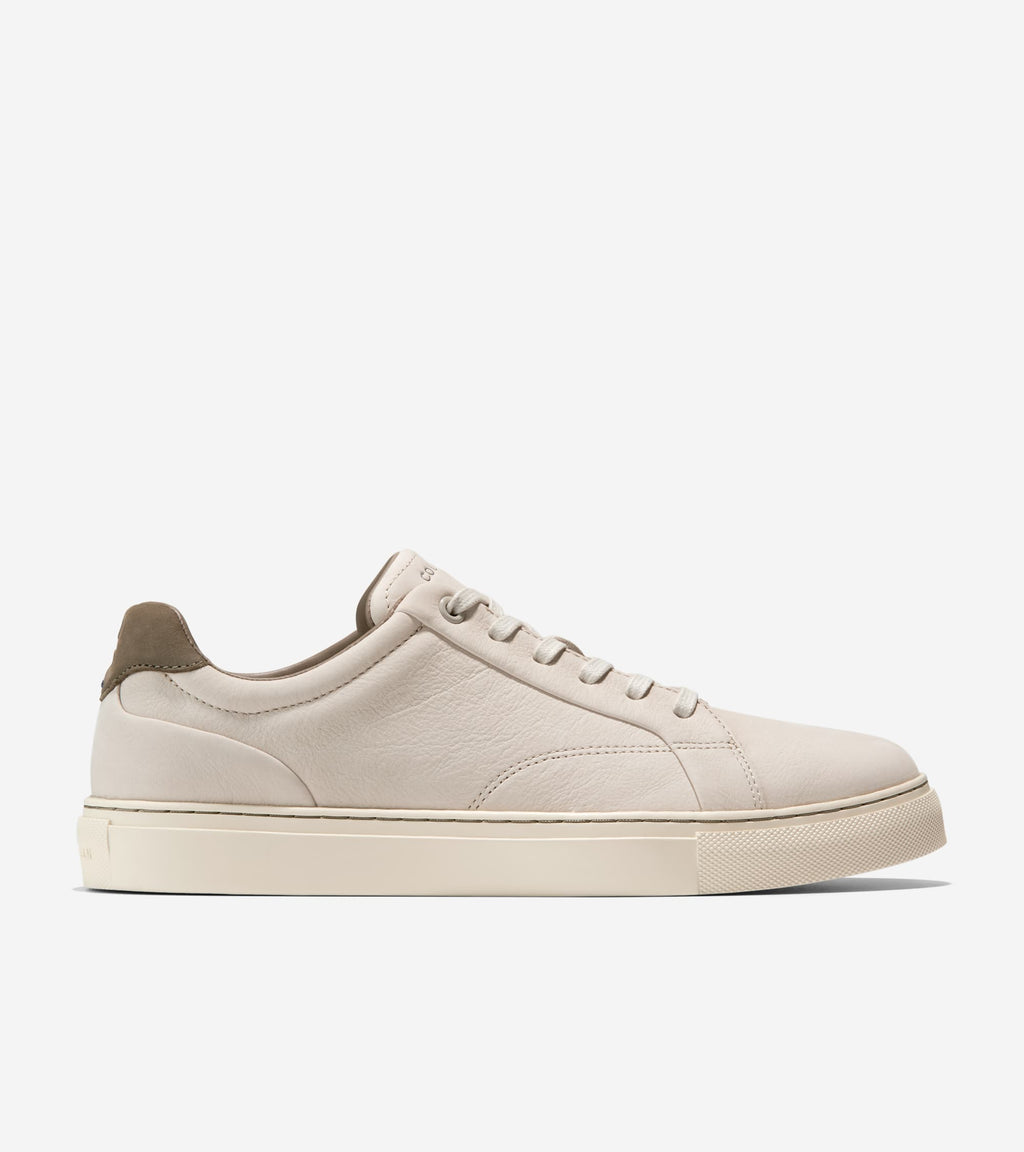 Men's Grand Kittery Court Sneakers-Pumice Stone-Tea Leaf-Ivory