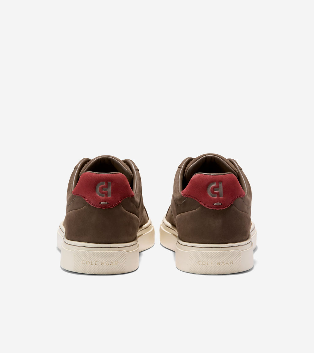 Men's Grand Kittery Court Sneakers-Truffle-Syrah-Ivory