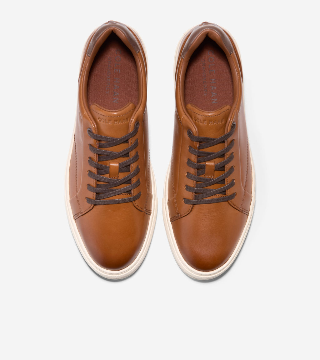Men's Grand Kittery Court Sneakers-British Tan-Ivory