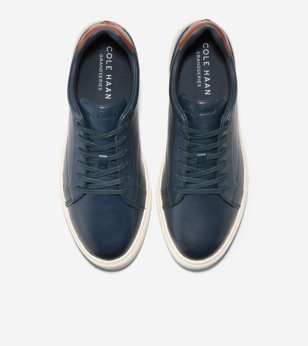 Men's Grand Kittery Court Sneakers-Blueberry-British Tan-Ivory