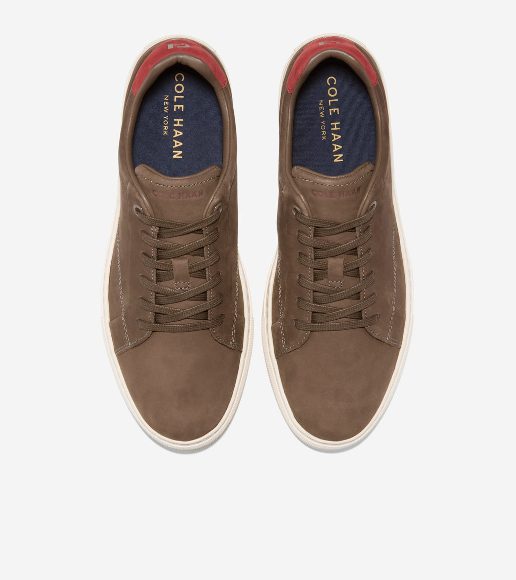 Men's Grand Kittery Court Sneakers-Truffle-Syrah-Ivory