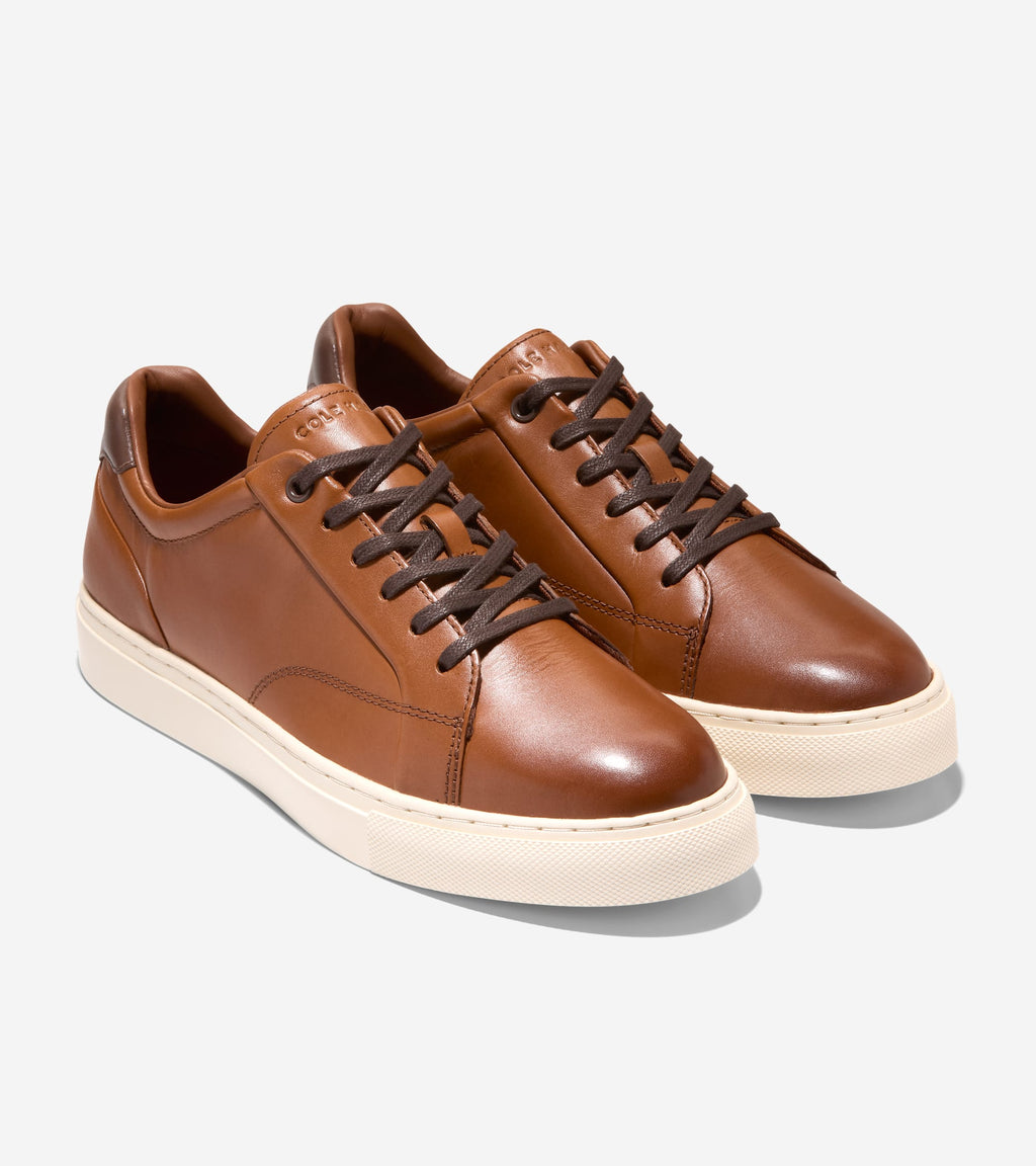 Men's Grand Kittery Court Sneakers-British Tan-Ivory
