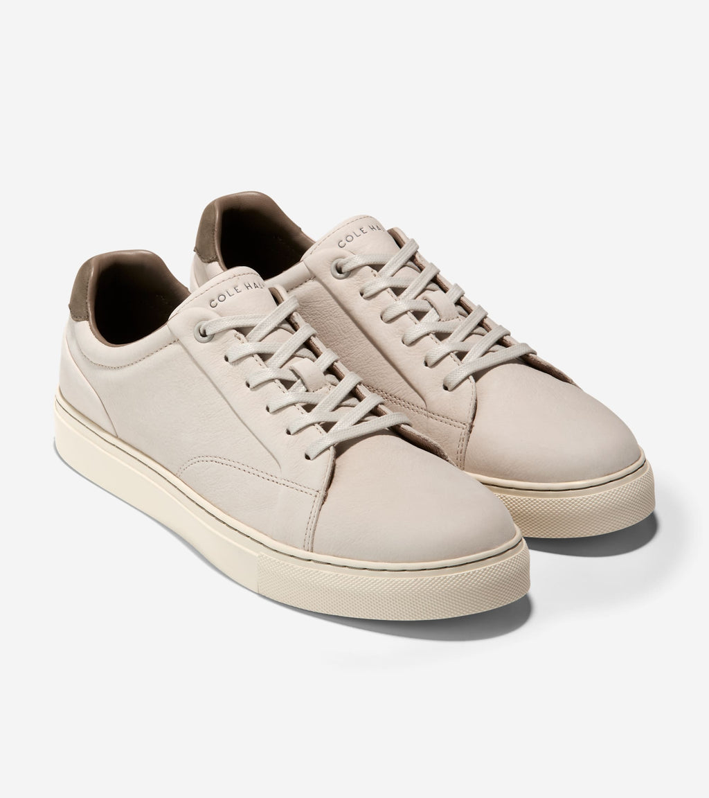 Men's Grand Kittery Court Sneakers-Pumice Stone-Tea Leaf-Ivory